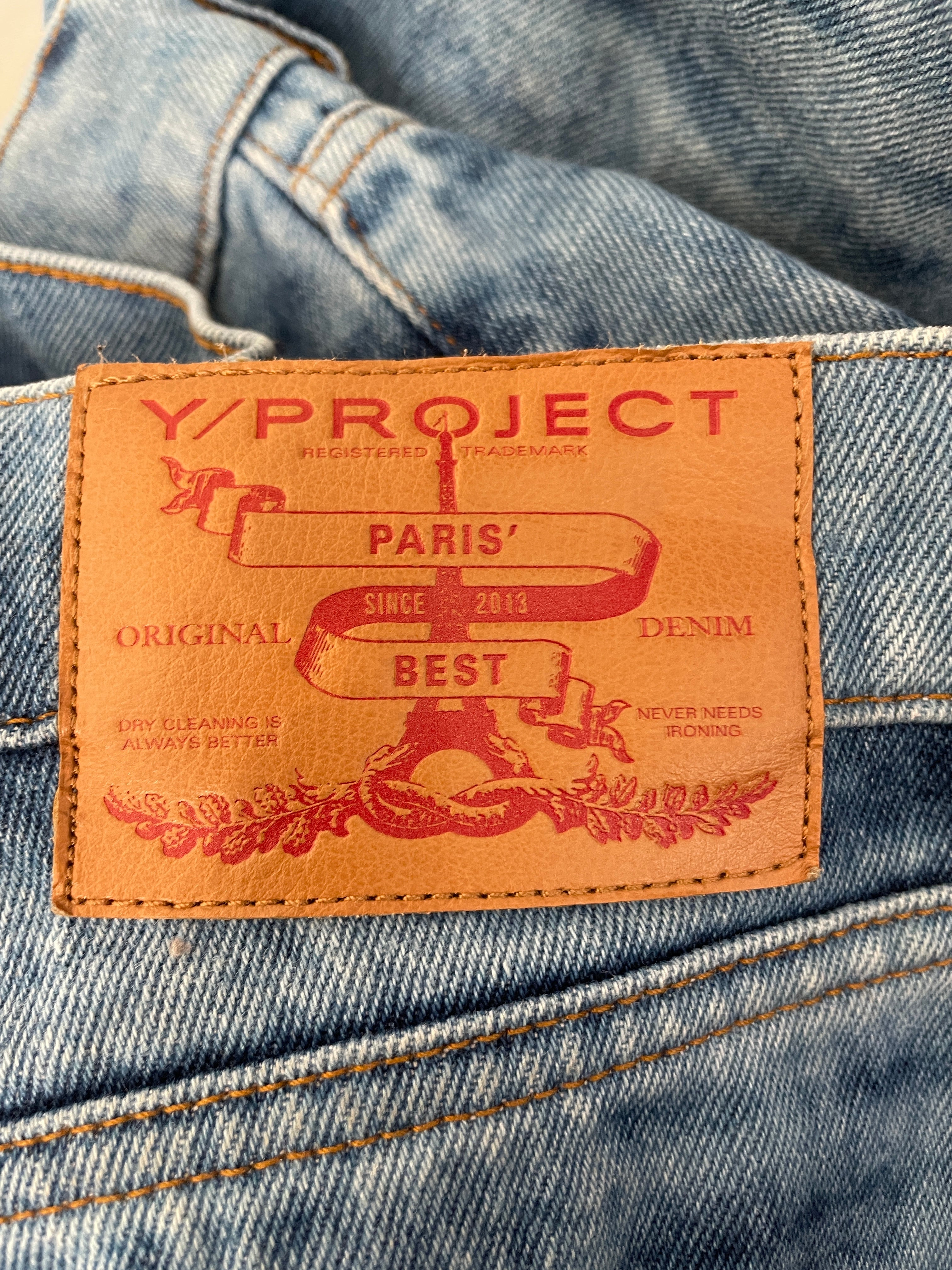 Y/PROJECT/Wide Leg Pants/31/Cotton/IDG/WIRE JEANS view 3