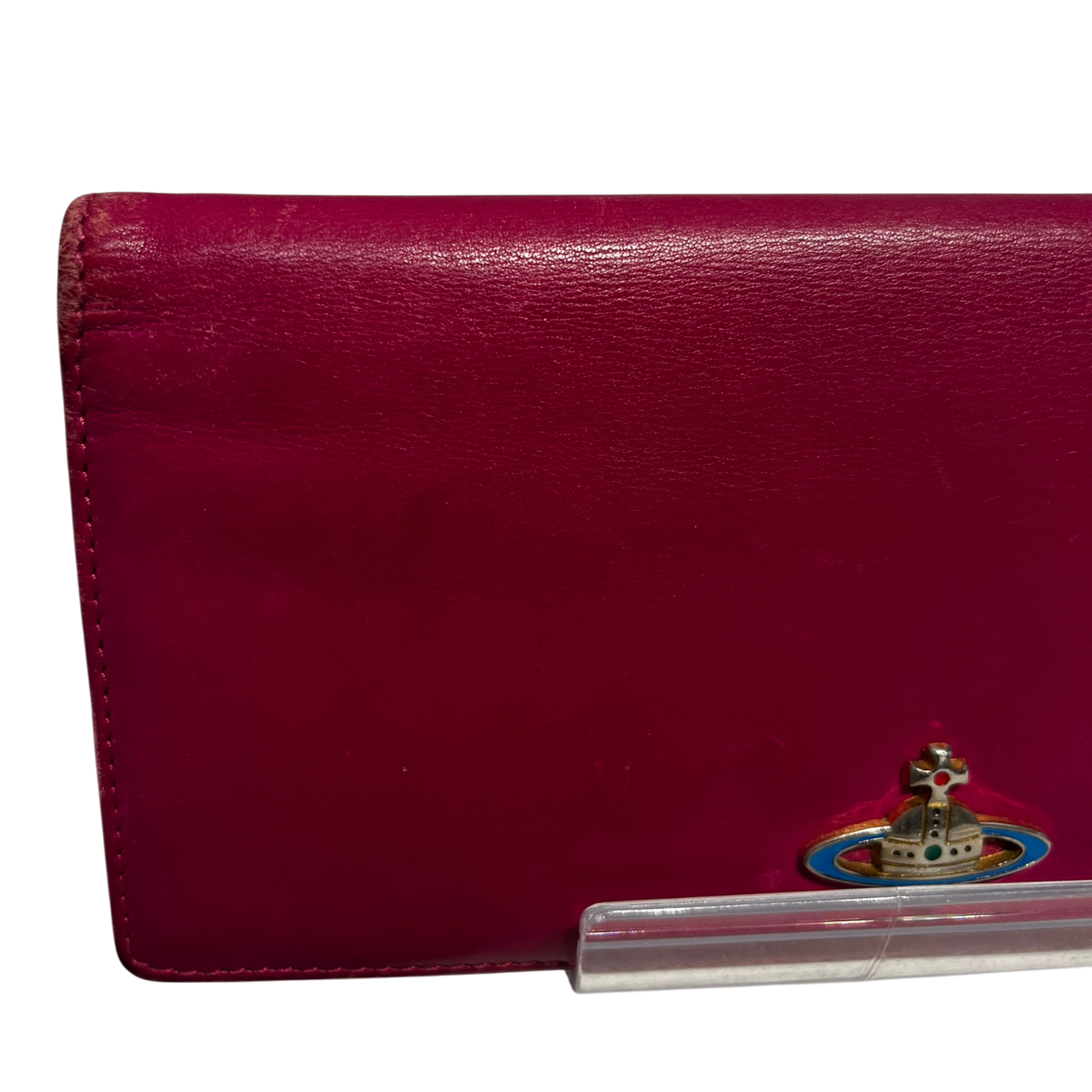 Vivienne Westwood/Long Wallet/Leather/PNK/BLURDGRNBSLVREMBLEM view 6