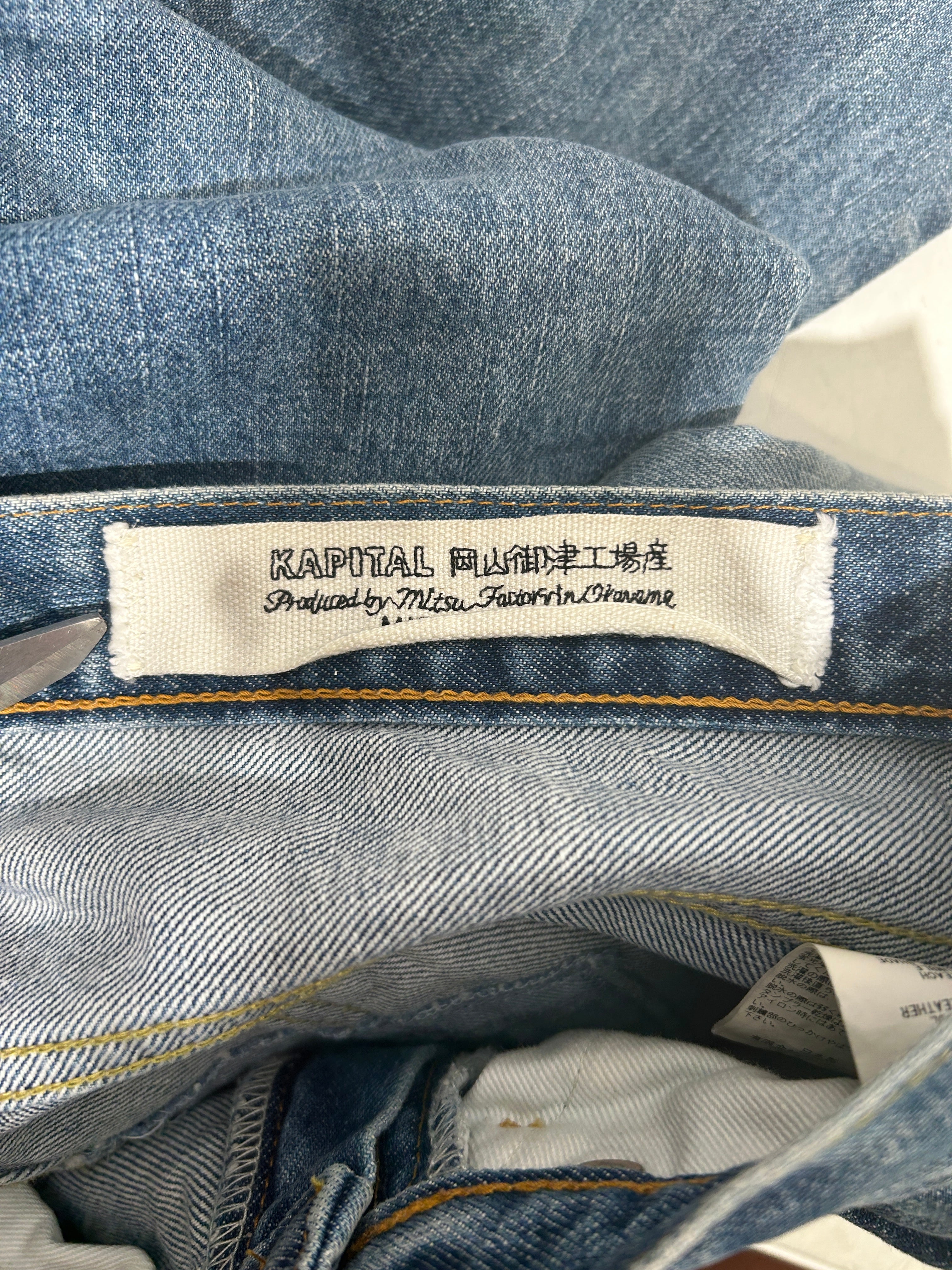 KAPITAL/Pants/32/Denim/BLU/GYPSY PATCH REMAKE view 3