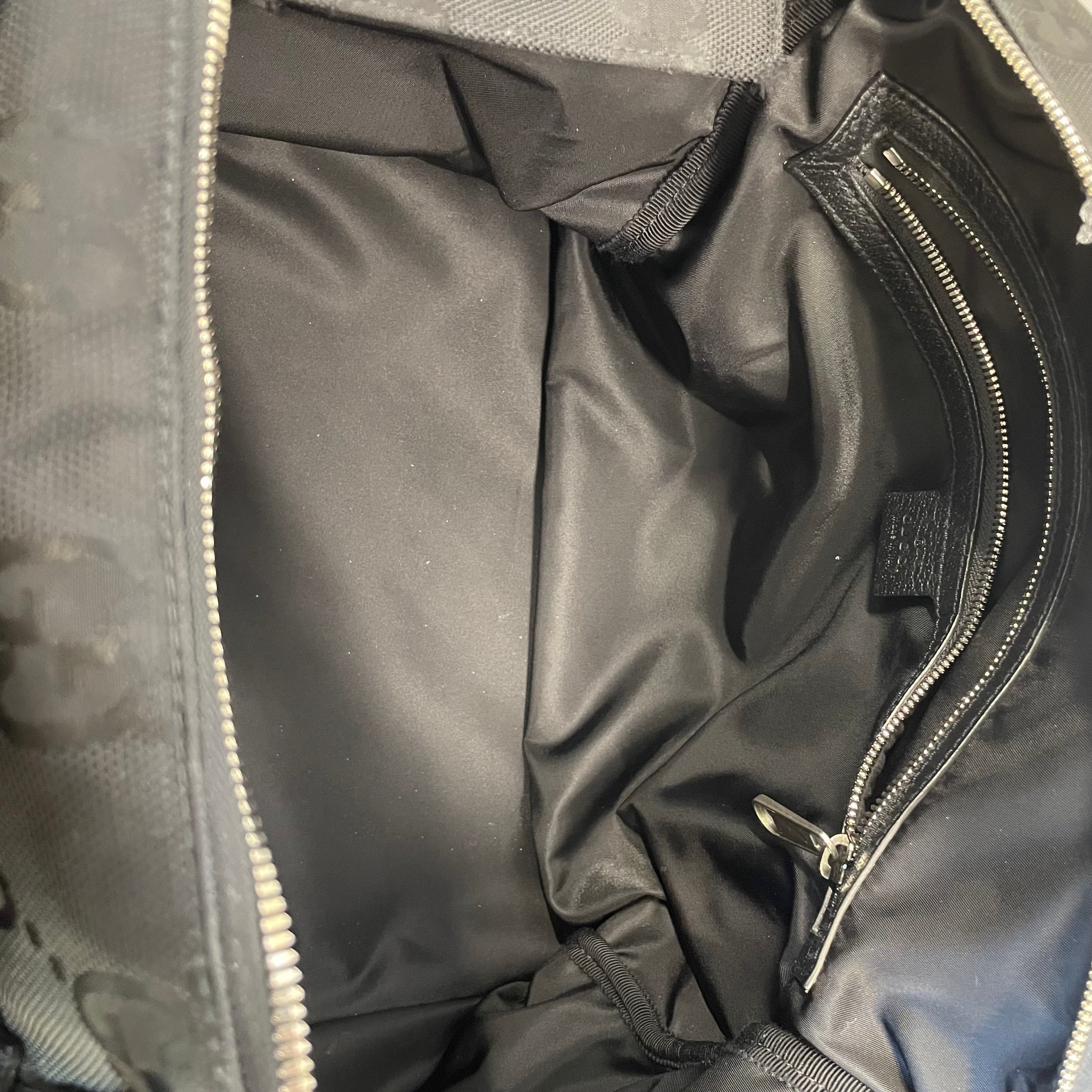 GUCCI/Bag/Monogram/Nylon/BLK/DUFFLE OFF THE GRID view 6