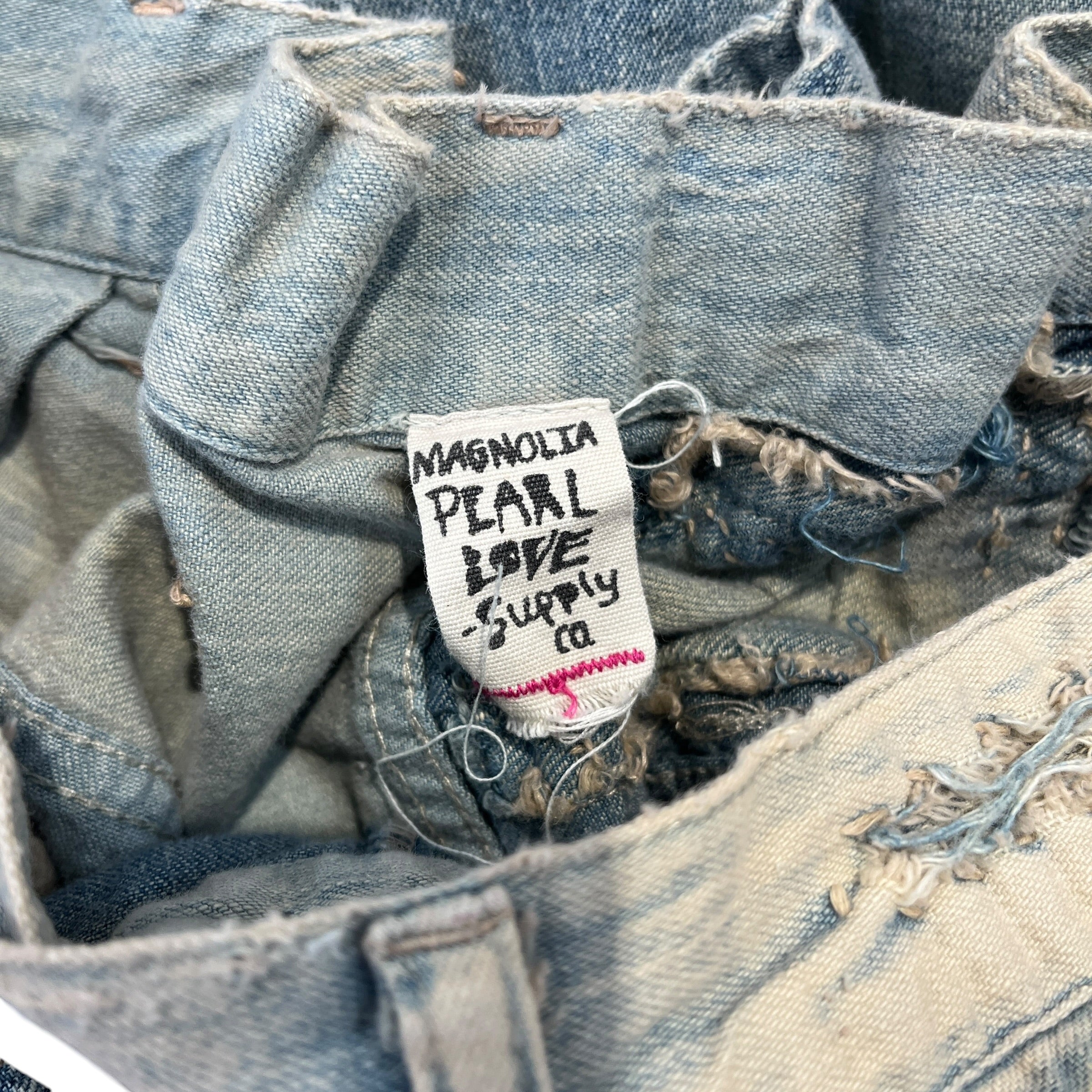 Magnolia Pearl/Cropped Pants/OS/All Over Print/Denim/IDG/Drop Crotch Denim view 3