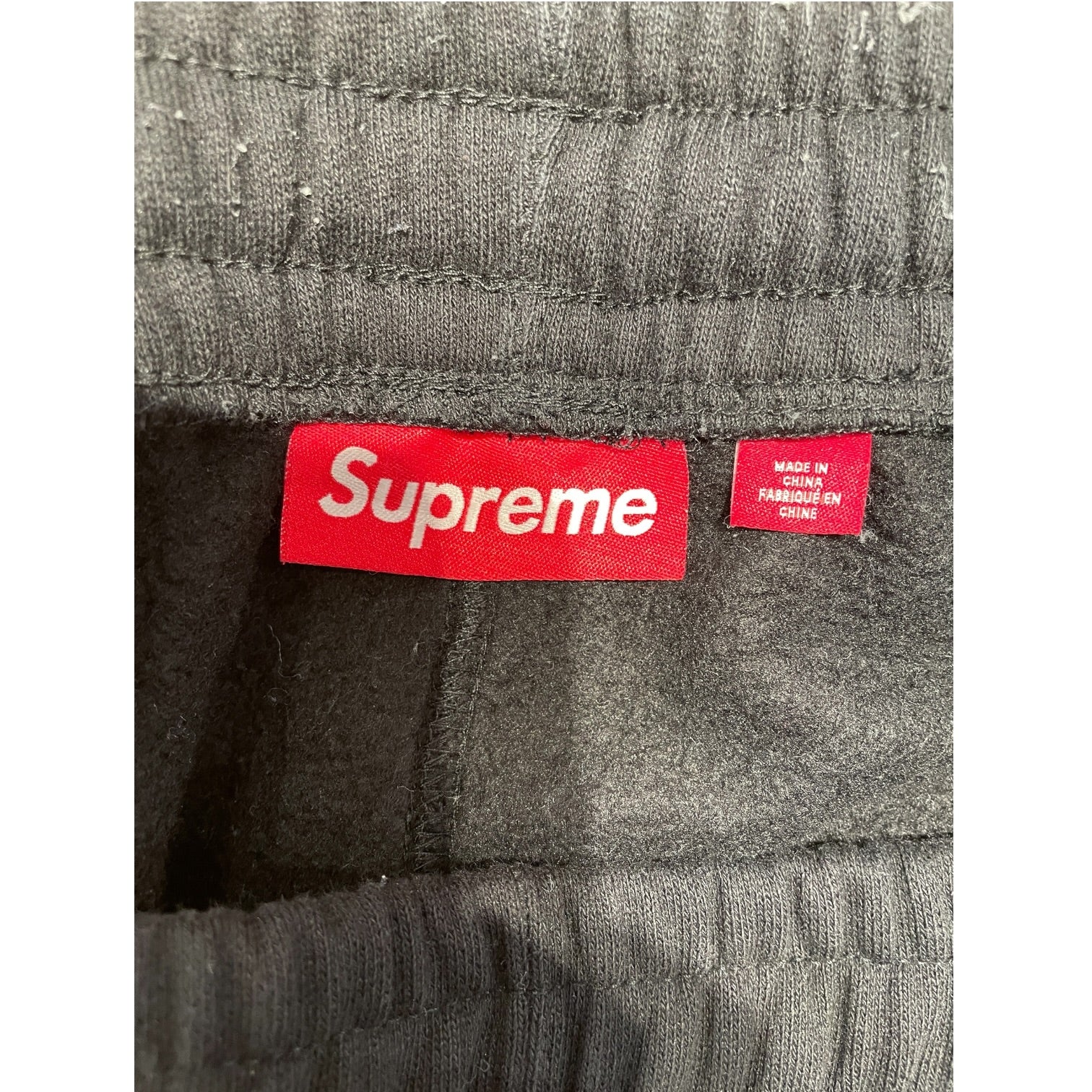 Supreme/Straight Pants/L/Cotton/BLK/Satin Applique Sweatpants view 4