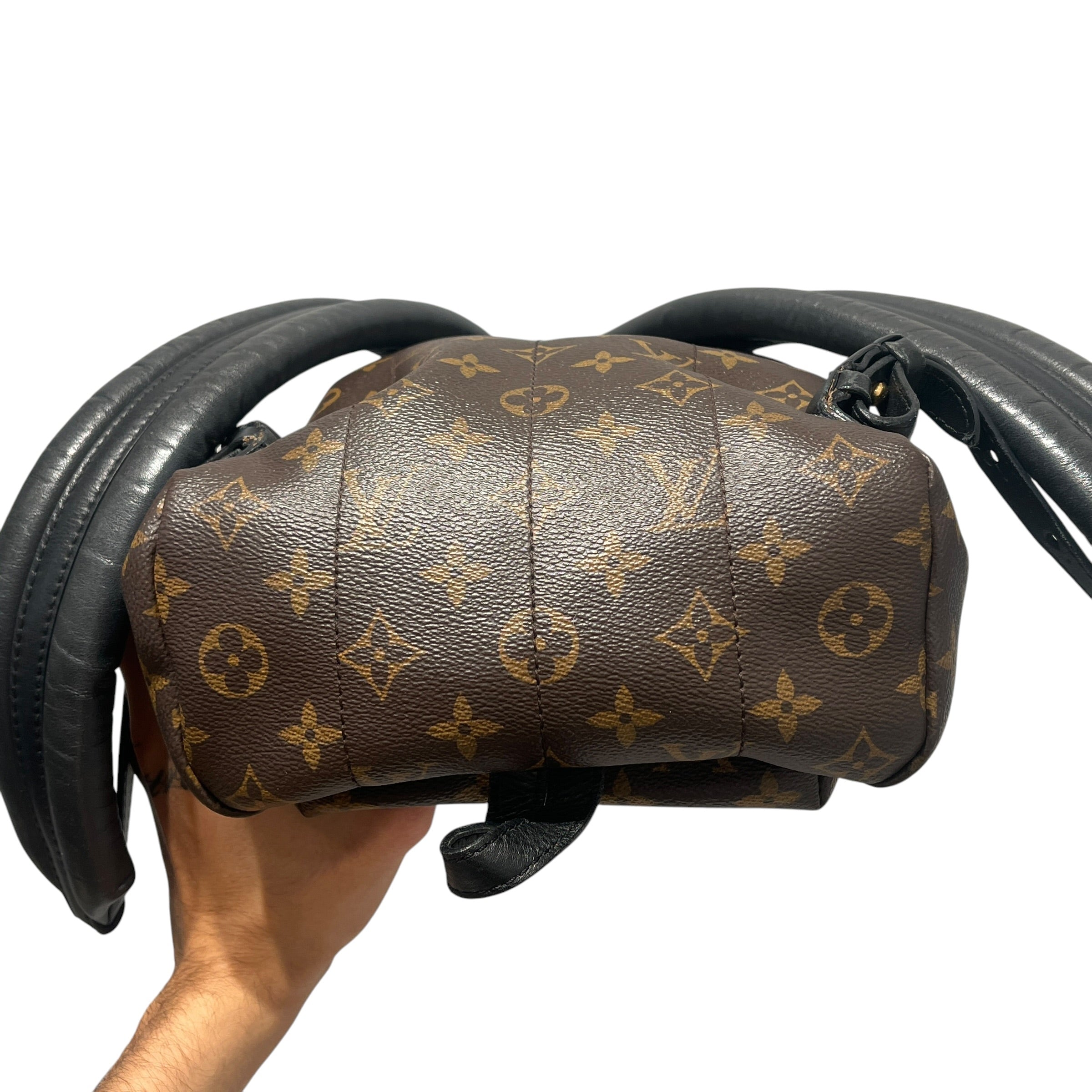 LOUIS VUITTON/Backpack/Monogram/Leather/BRW/palm springs PM backpack view 7