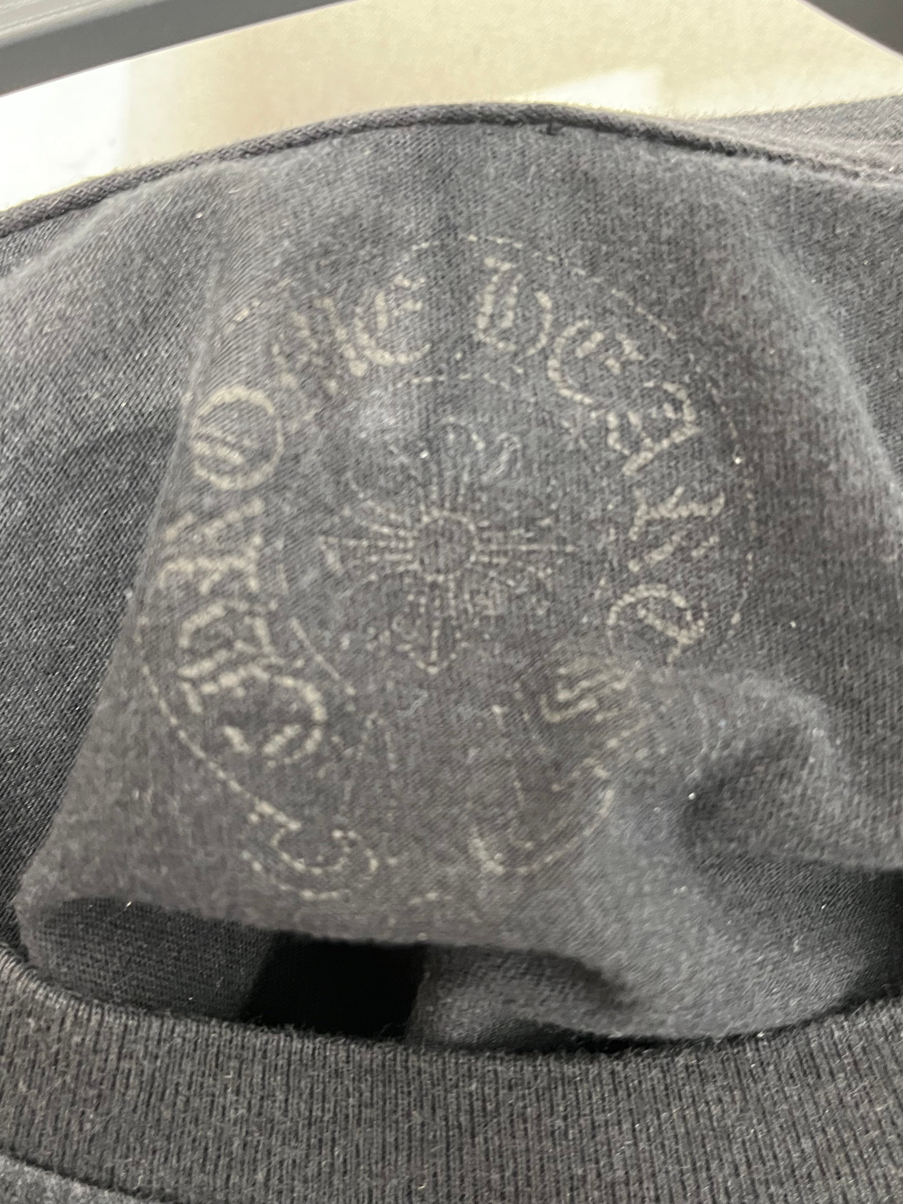 CHROME HEARTS/T-Shirt/L/Cotton/BLK/HEROES PROJECT HORSESHOE TEE view 4