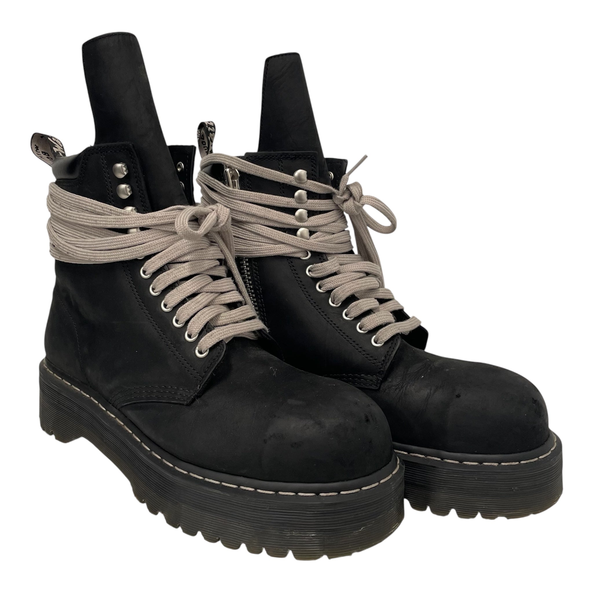 Dr.Martens/Rick Owens/Lace Up Boots/US 12/Suede/BLK/rick owens x dr martens 1460 view 1