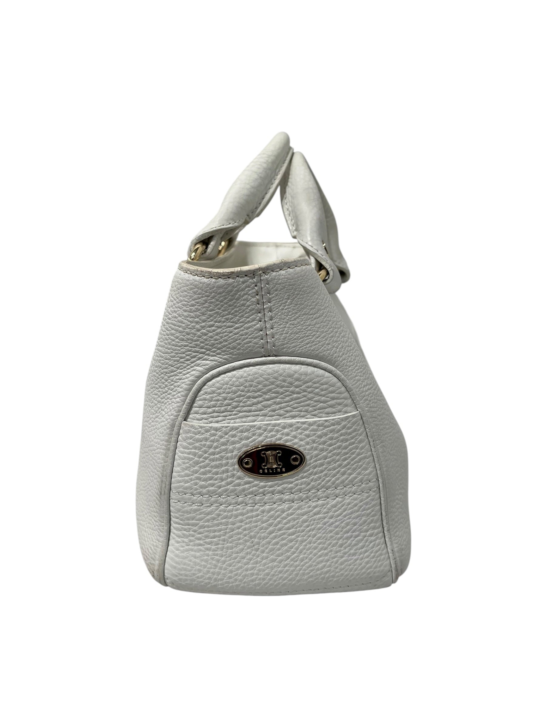 CELINE/Bag/Leather/WHT/BOOGIE BAG GLD HARDWARE view 6