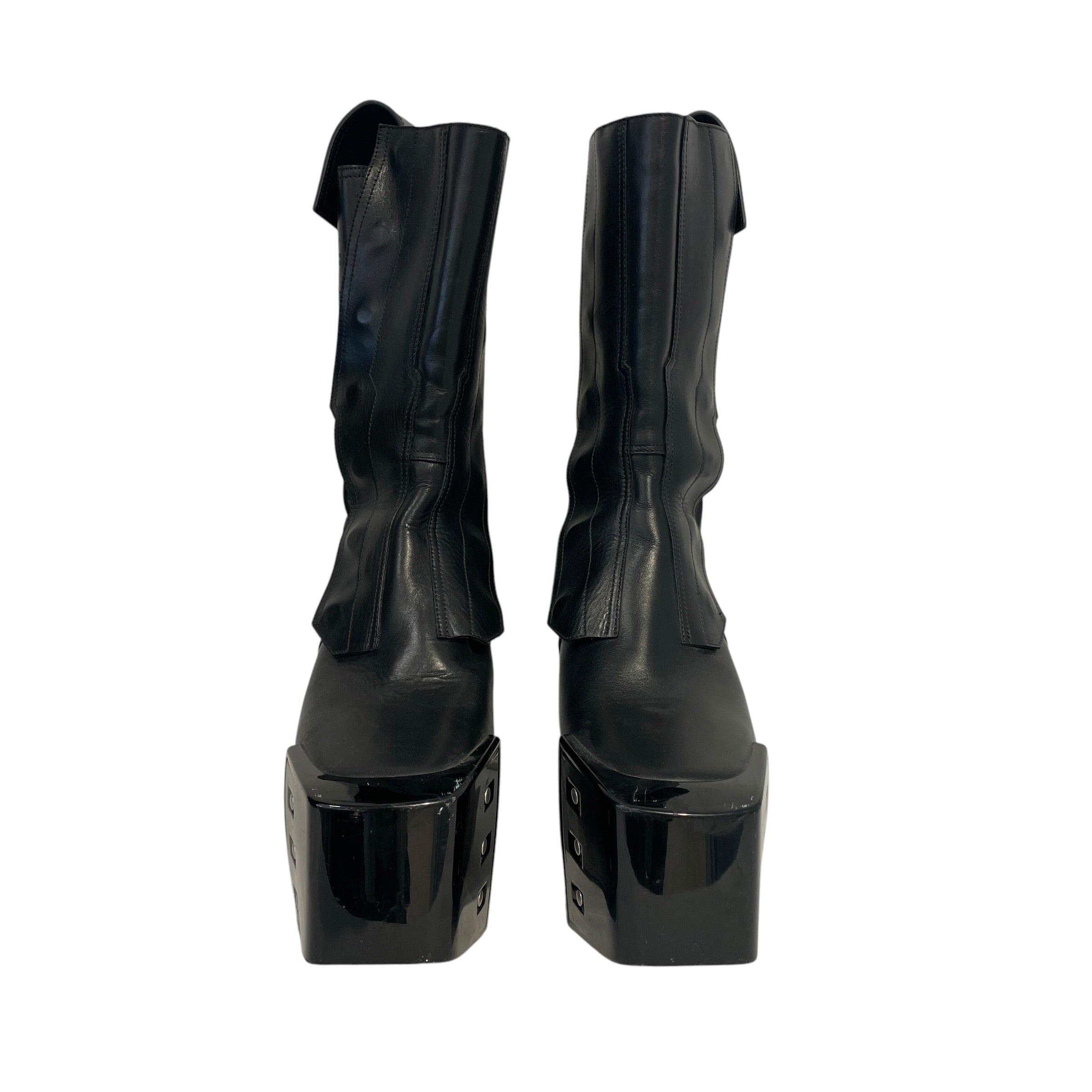 Rick Owens/Boots/EU 41/Leather/BLK/KISS BOOTS FOGPOCKET view 4