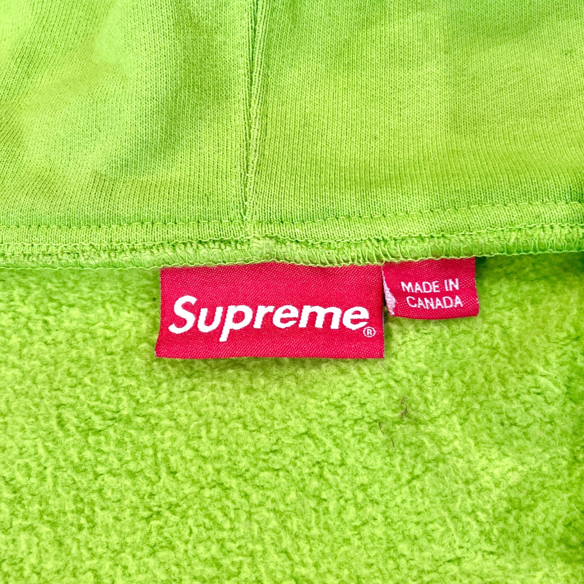 Supreme/Zip Up Hoodie/M/Graphic/Cotton/GRN/Oversize/ARIKA view 3