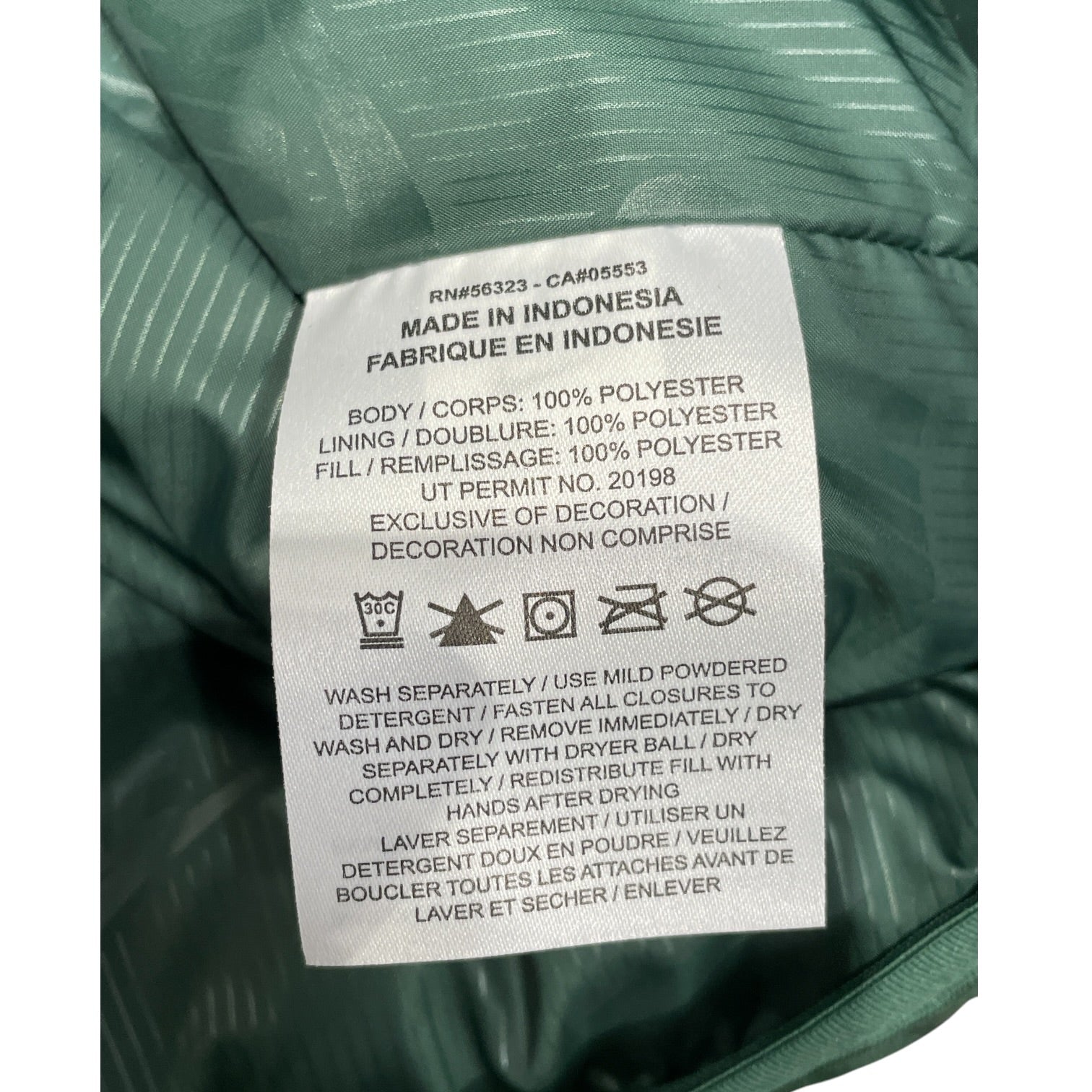 NIKE/Puffer Vest/S/Nylon/GRN/Primaloft Thermoplume Vest view 4
