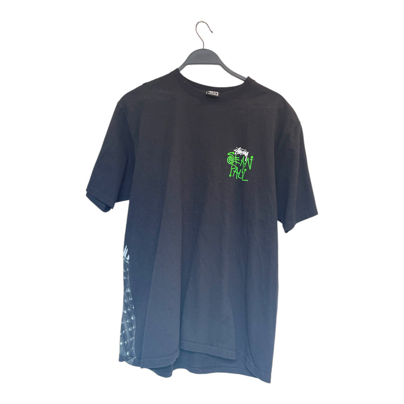 STUSSY/T-Shirt/L/Cotton/BLK/Graphic/SEAN PAUL/BACK GRAPHIC