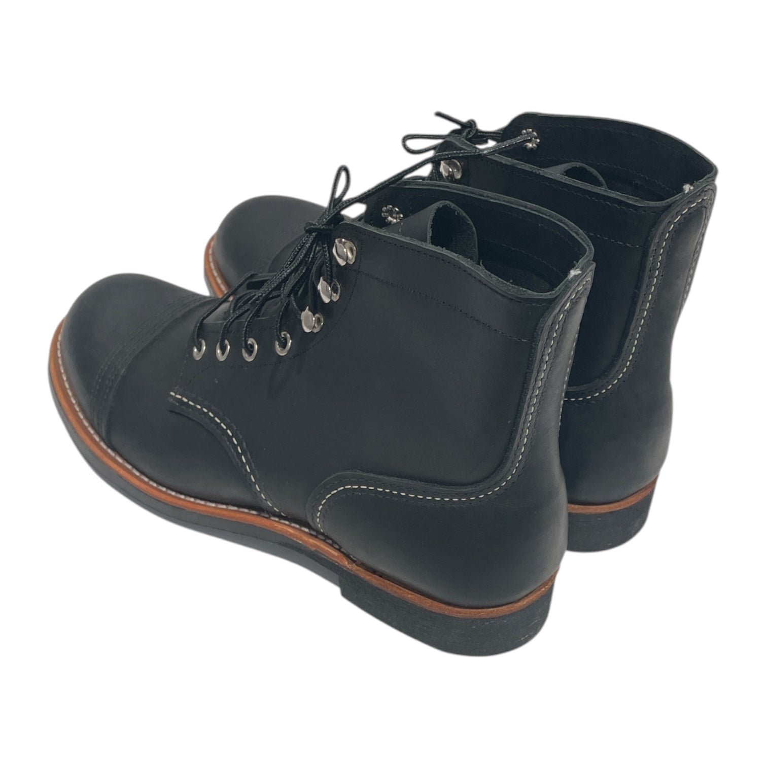 RED WING/Trekking Boots/US 9.5/Leather/BLK/Iron ranger view 2