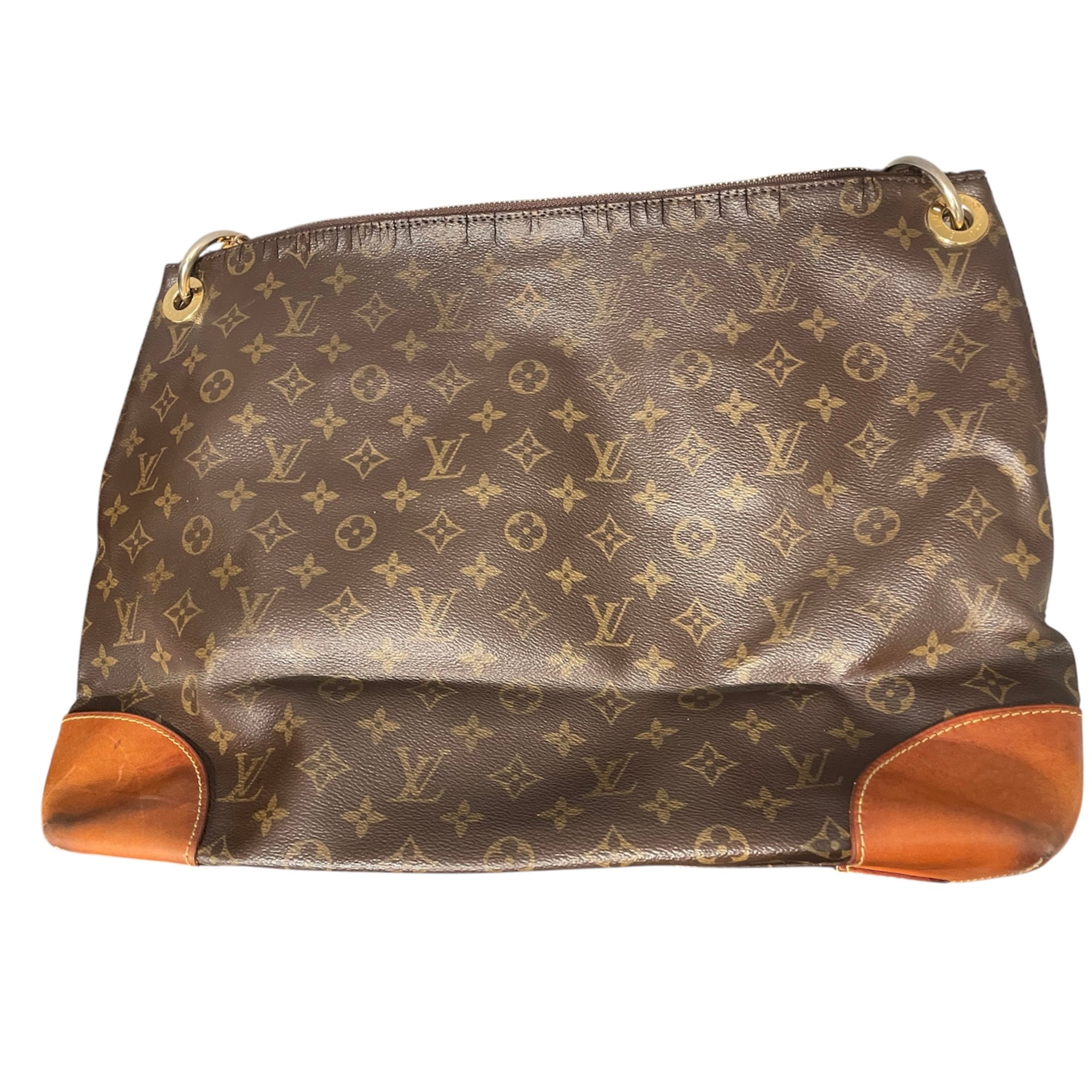LOUIS VUITTON/Hand Bag/Monogram/Leather/BRW/du1127 view 7