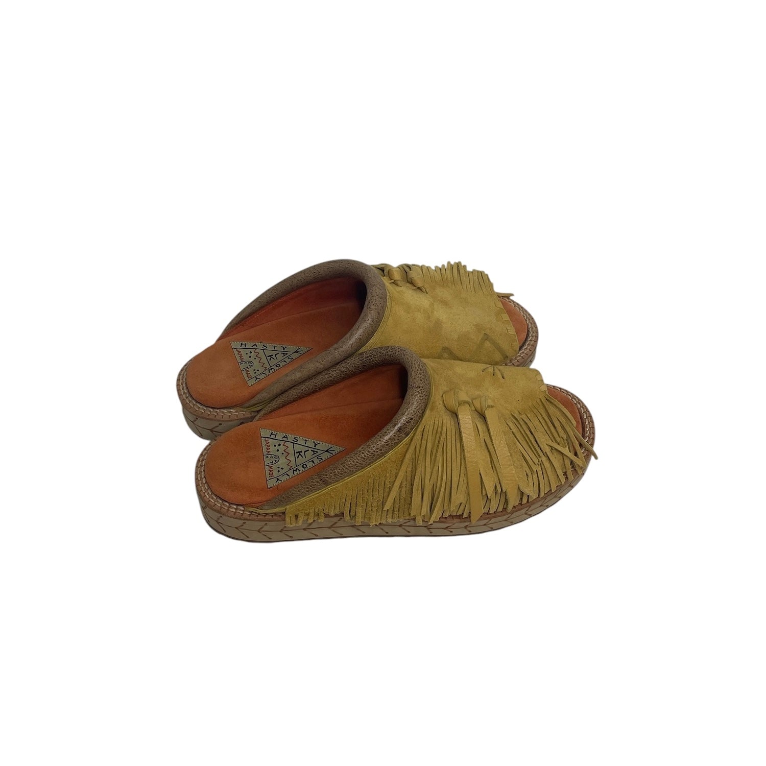 KAPITAL/vibram/Shoes/US 8/Suede/YEL/TASSLE/MUSTARD YLW/ORG INSIDE view 2