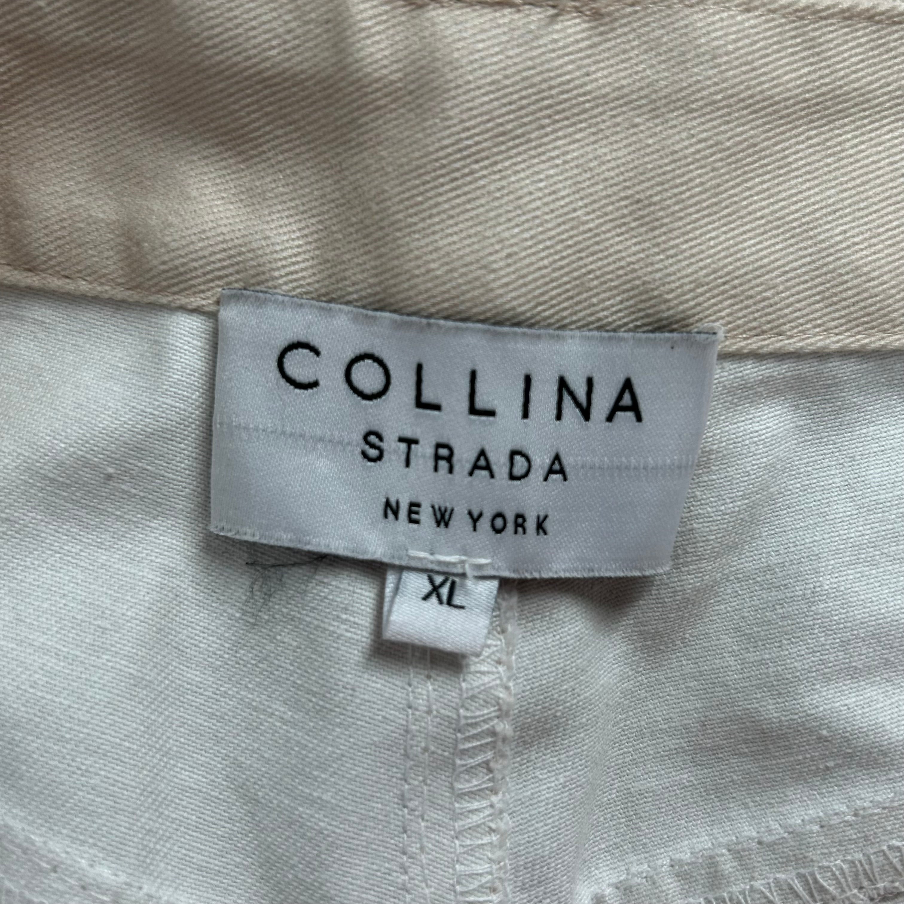 Collina Strada/Straight Pants/XL/Cotton/WHT/KNEE TIE DIE view 3