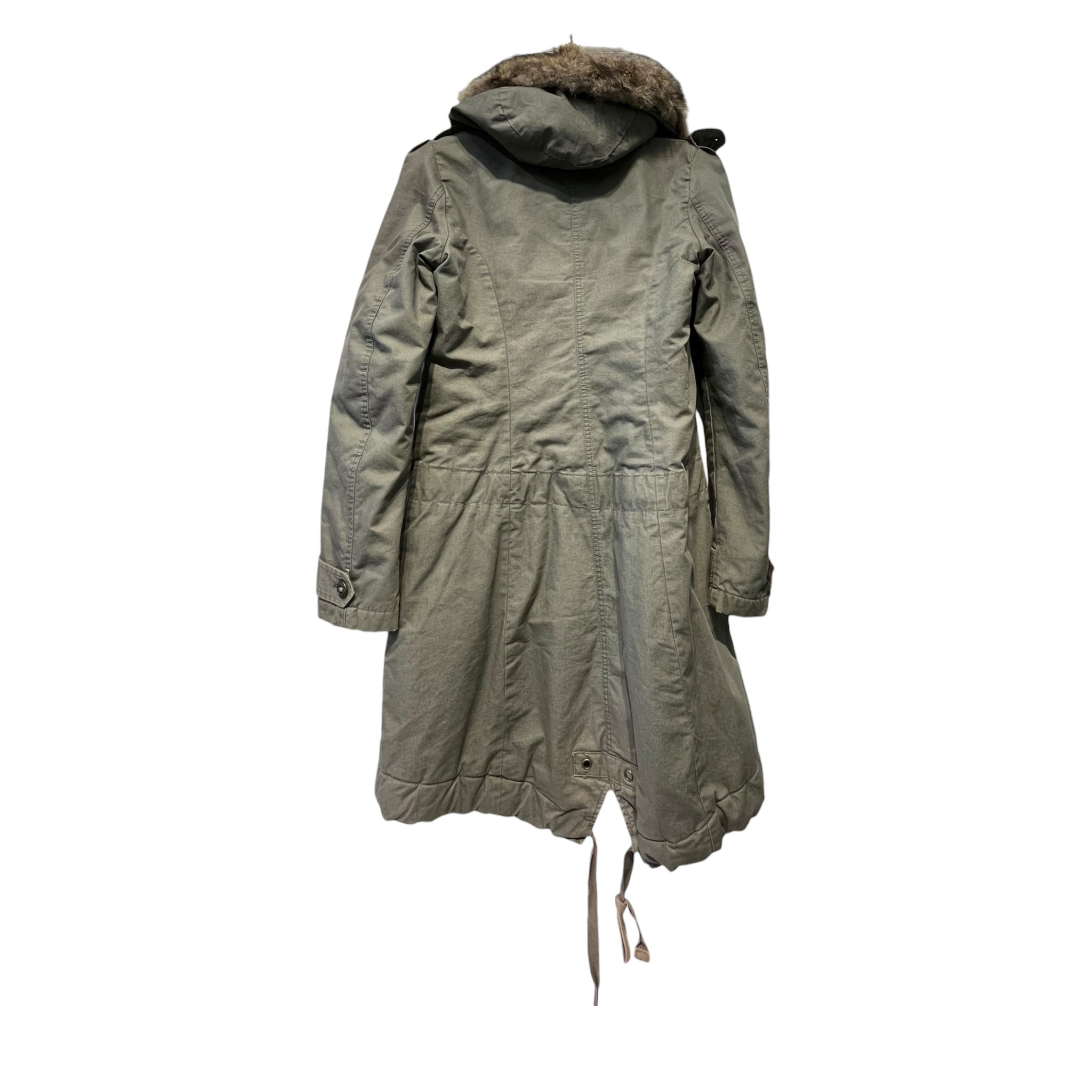 DIESEL/Mountain Parka/M/Cotton/GRN/faux fur collar view 2