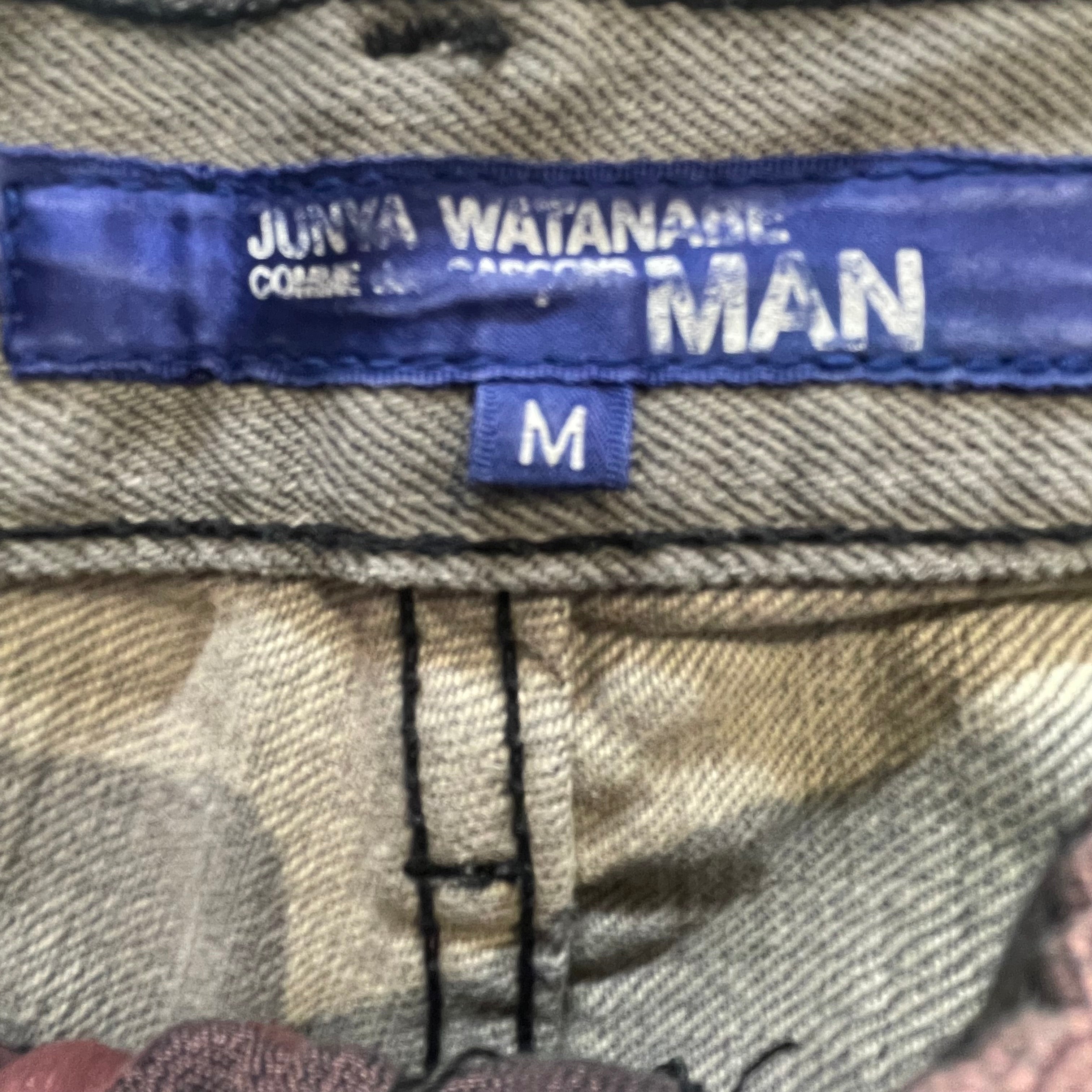 JUNYA WATANABE COMME des GARCONS/Pants/M/Denim/RED/All Over Print/FLEUR DE SOL / ONE SIDE view 3