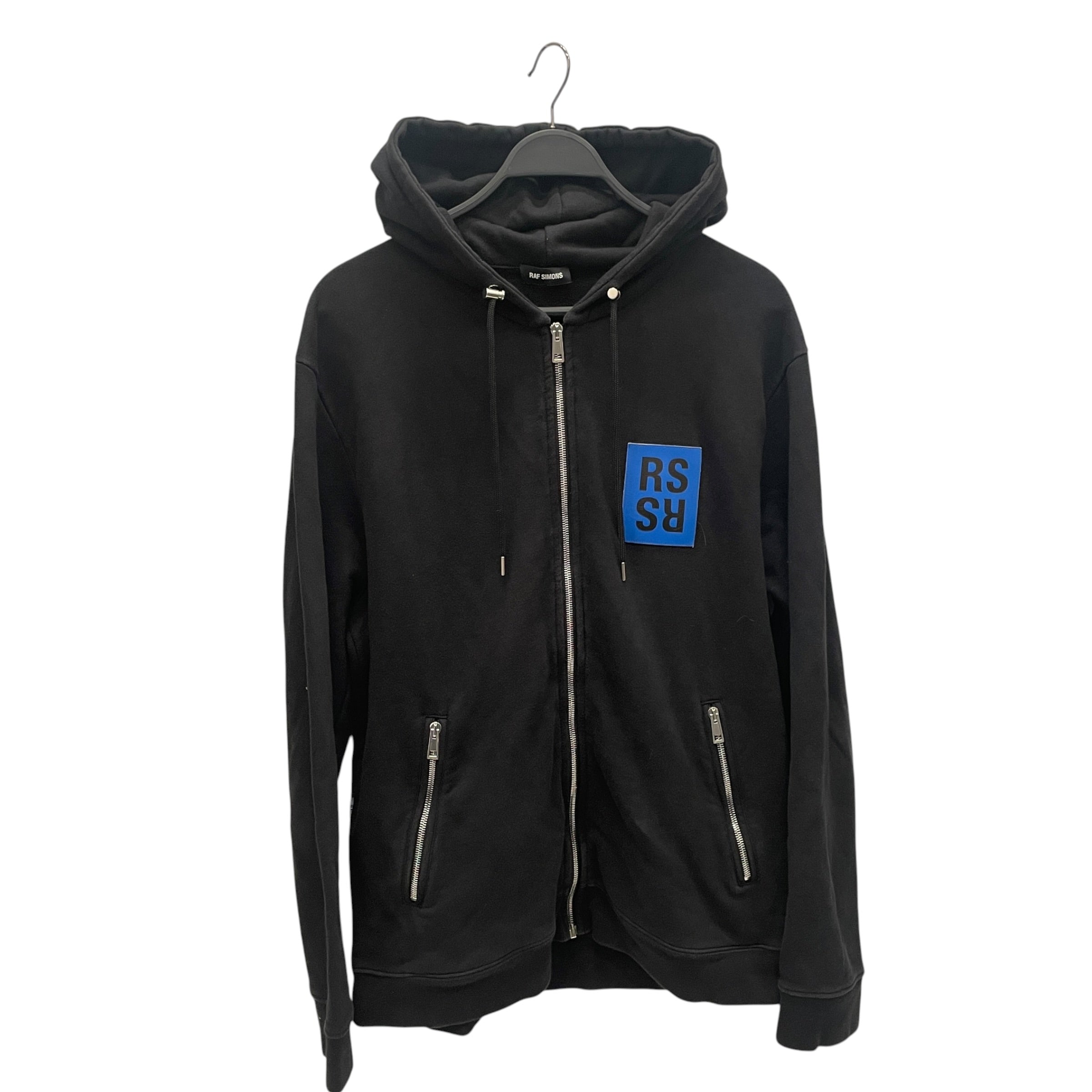 RAF SIMONS/Hoodie/XL/Cotton/BLK/BLUE BOX LOO RSRS view 1