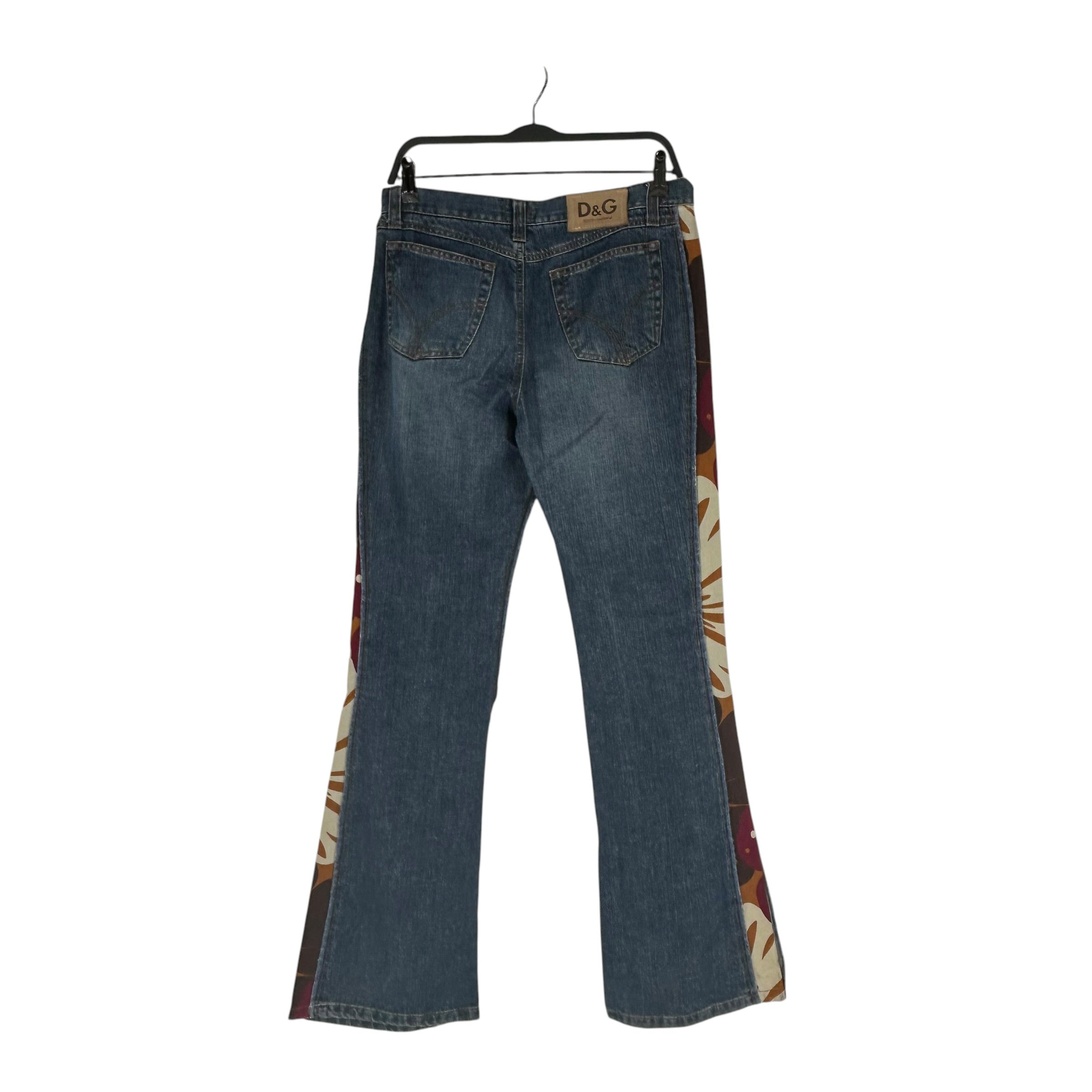 D&G/Bottoms/31/Cotton/IDG/SIDE PRINT FLARE view 2