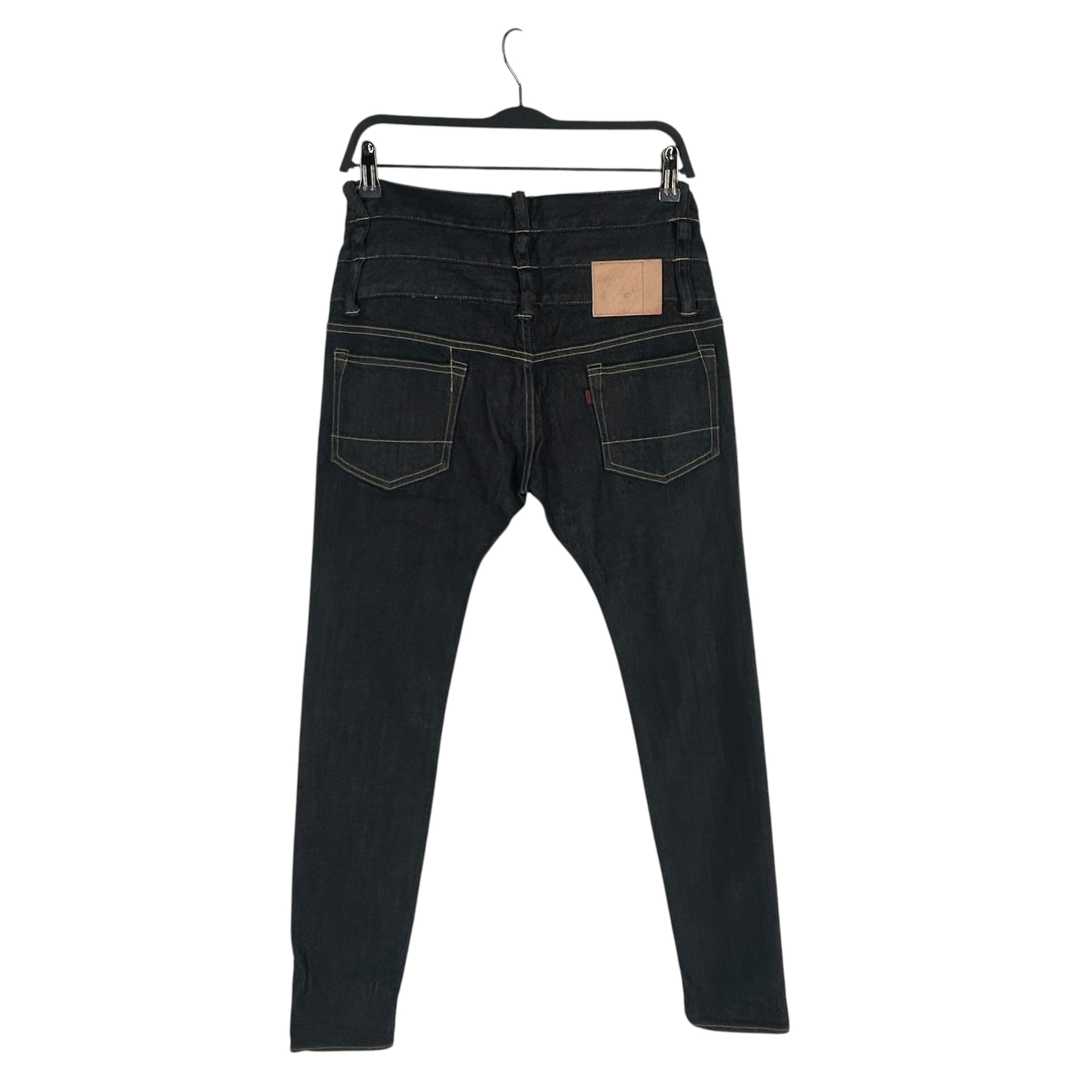 GANRYU/Straight Pants/S/Cotton/IDG/TRIPLE WASITBAND view 2