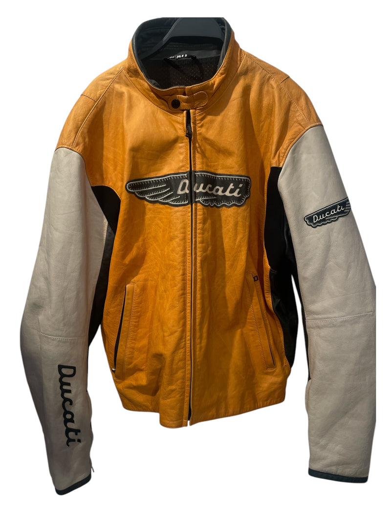 DUCATI/Leather Jkt/58/Leather/ORN/Graphic/RACING JACKET