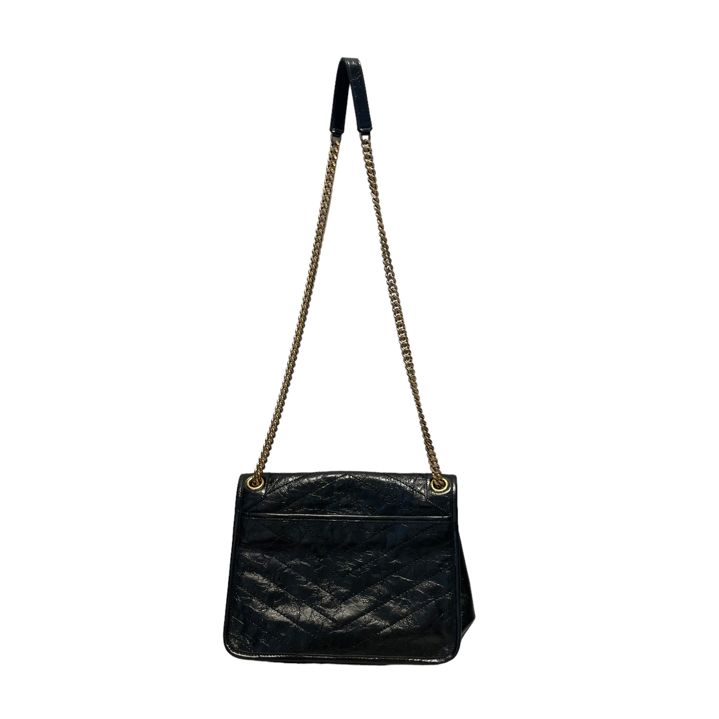 YVES SAINT LAURENT/Cross Body Bag/Leather/BLK/ view 2