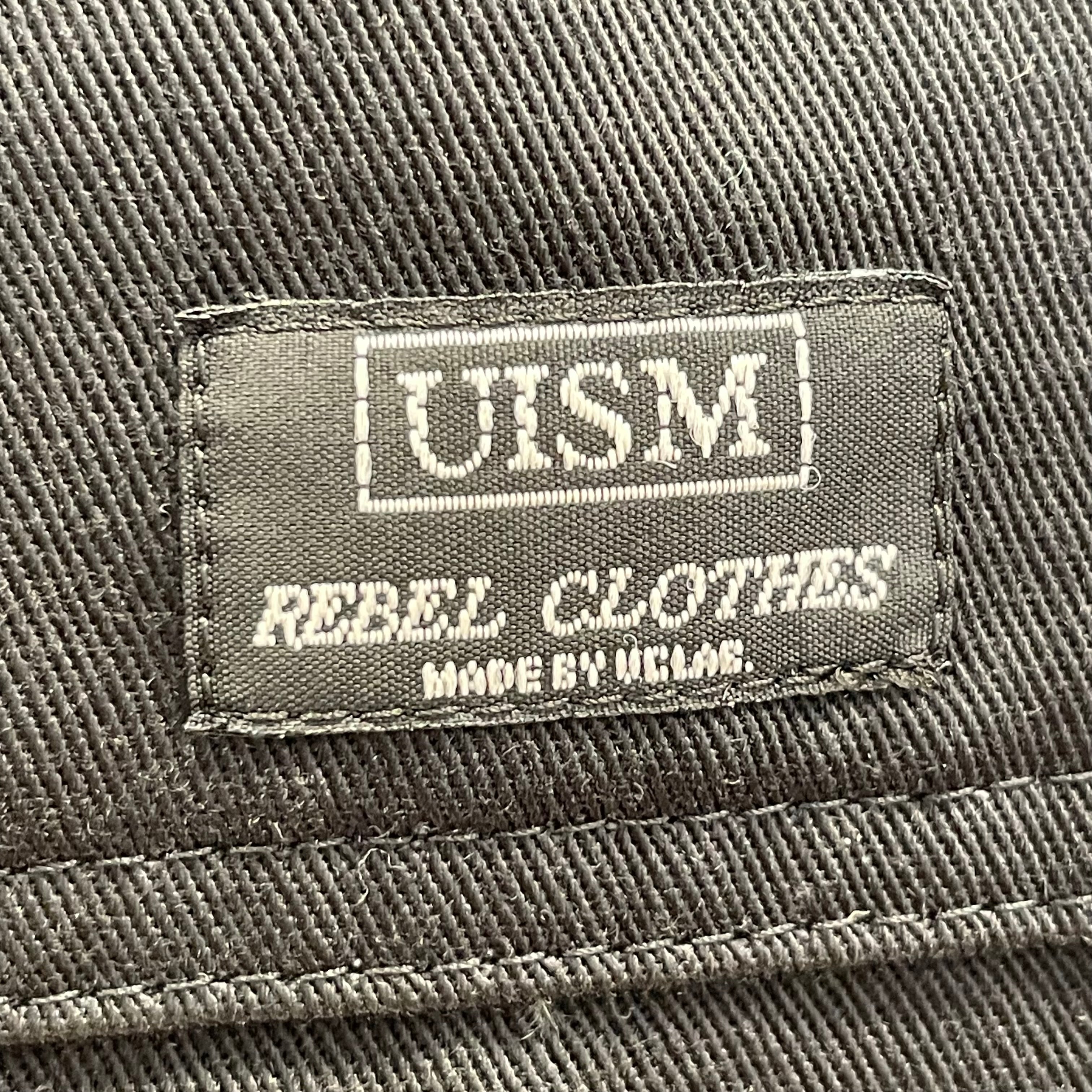 UNDERCOVERISM/Skinny Pants/2/Cotton/BLK/ PLAID ON LEG/ZIPPERS view 3