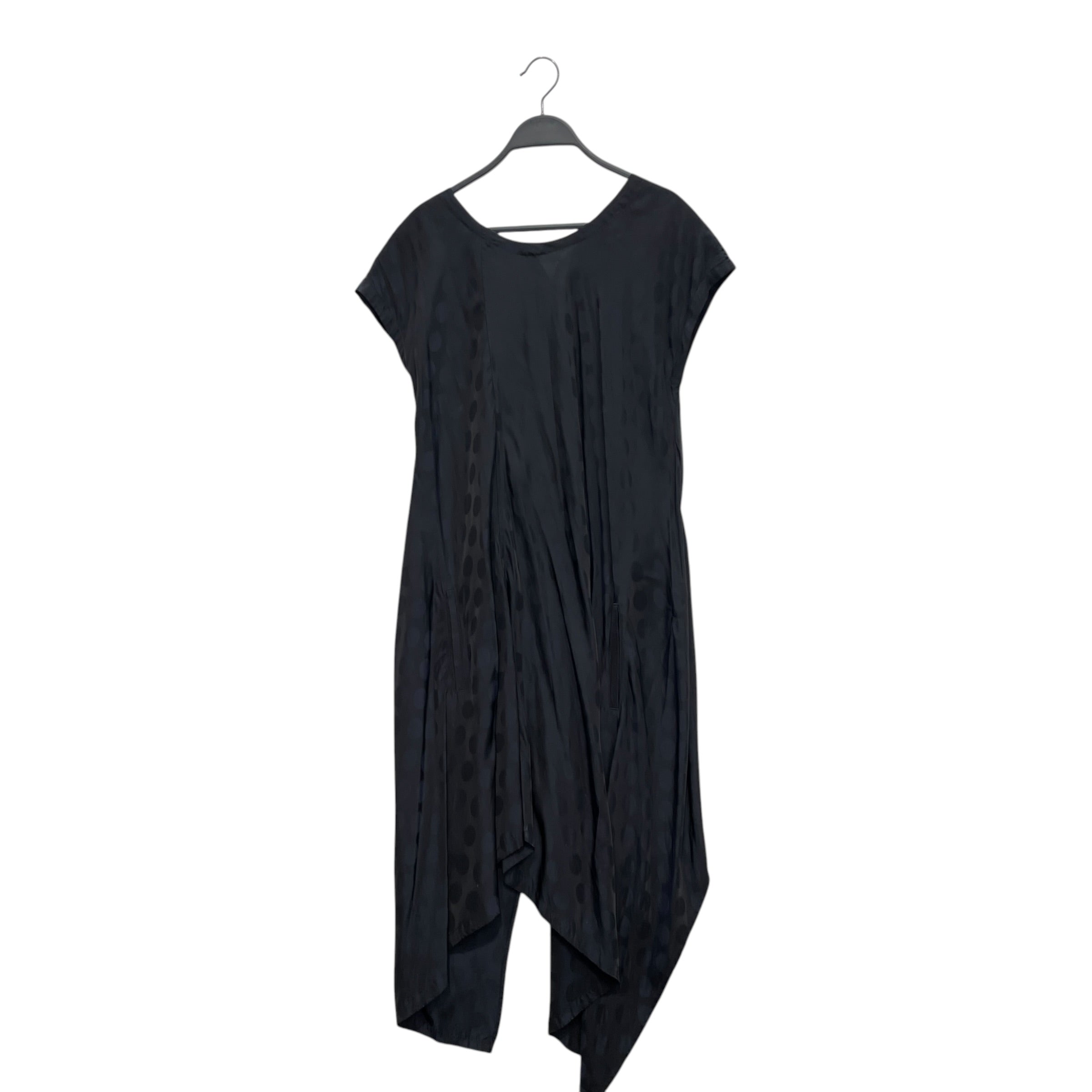 Y's/SS Dress/2/Polka dot/Silk/NVY/Maxi Length/MARNI POLKA DOT ASSYM BUTTON D view 2