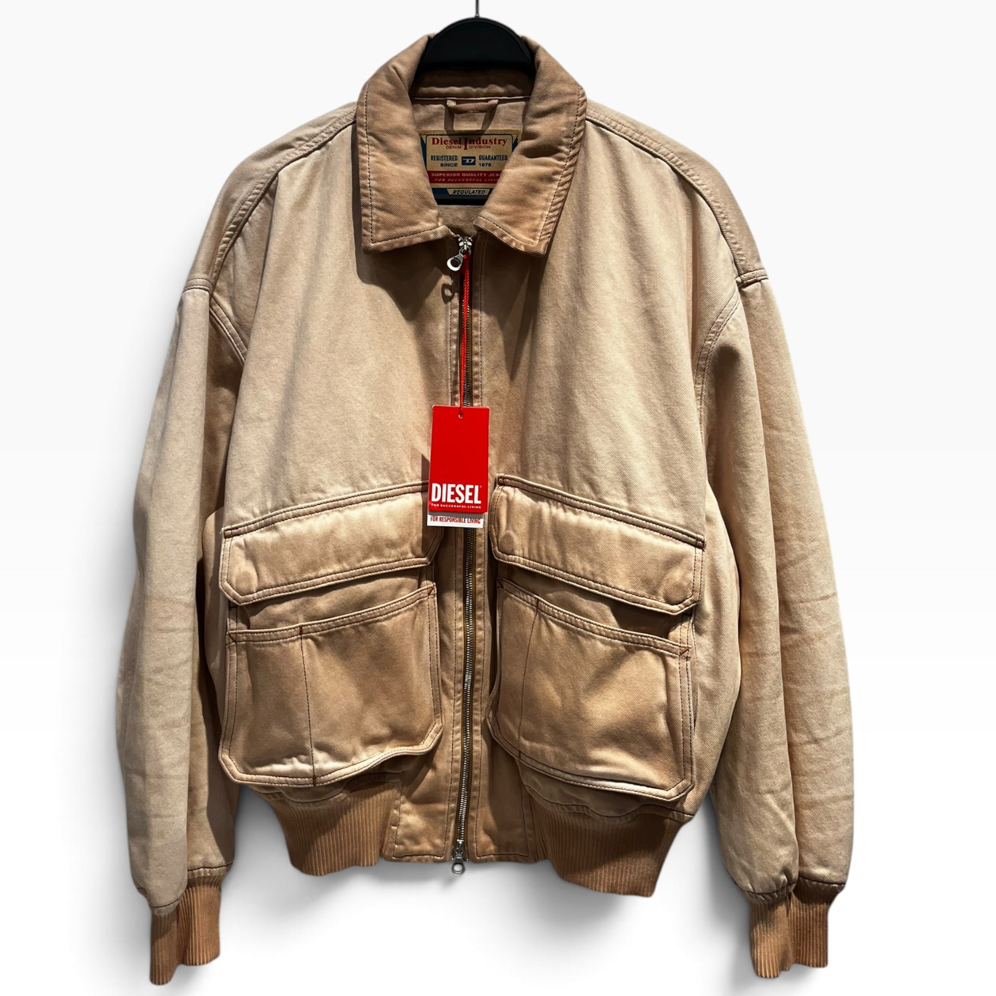 DIESEL/Jacket/XL/Cotton/KHK/Kurz Jacket view 1