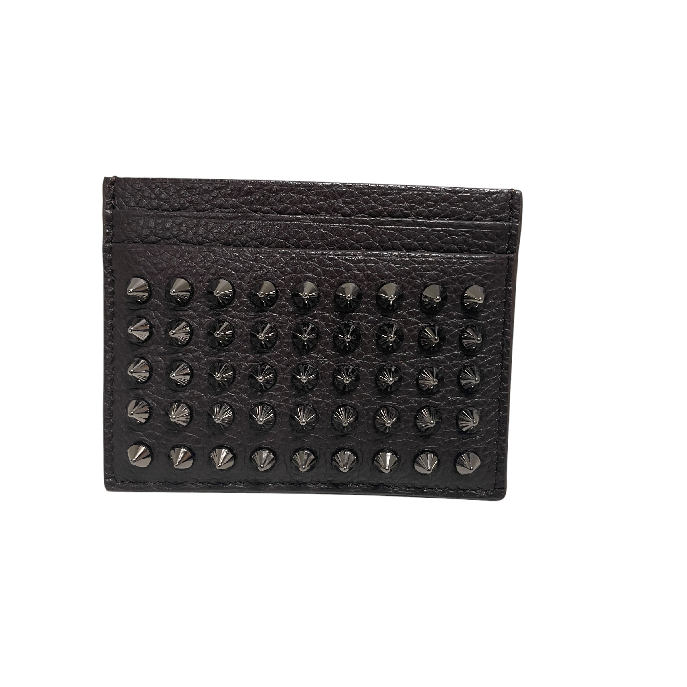 Christian Louboutin/Wallet/Leather/BRW/M's/SPIKED view 1
