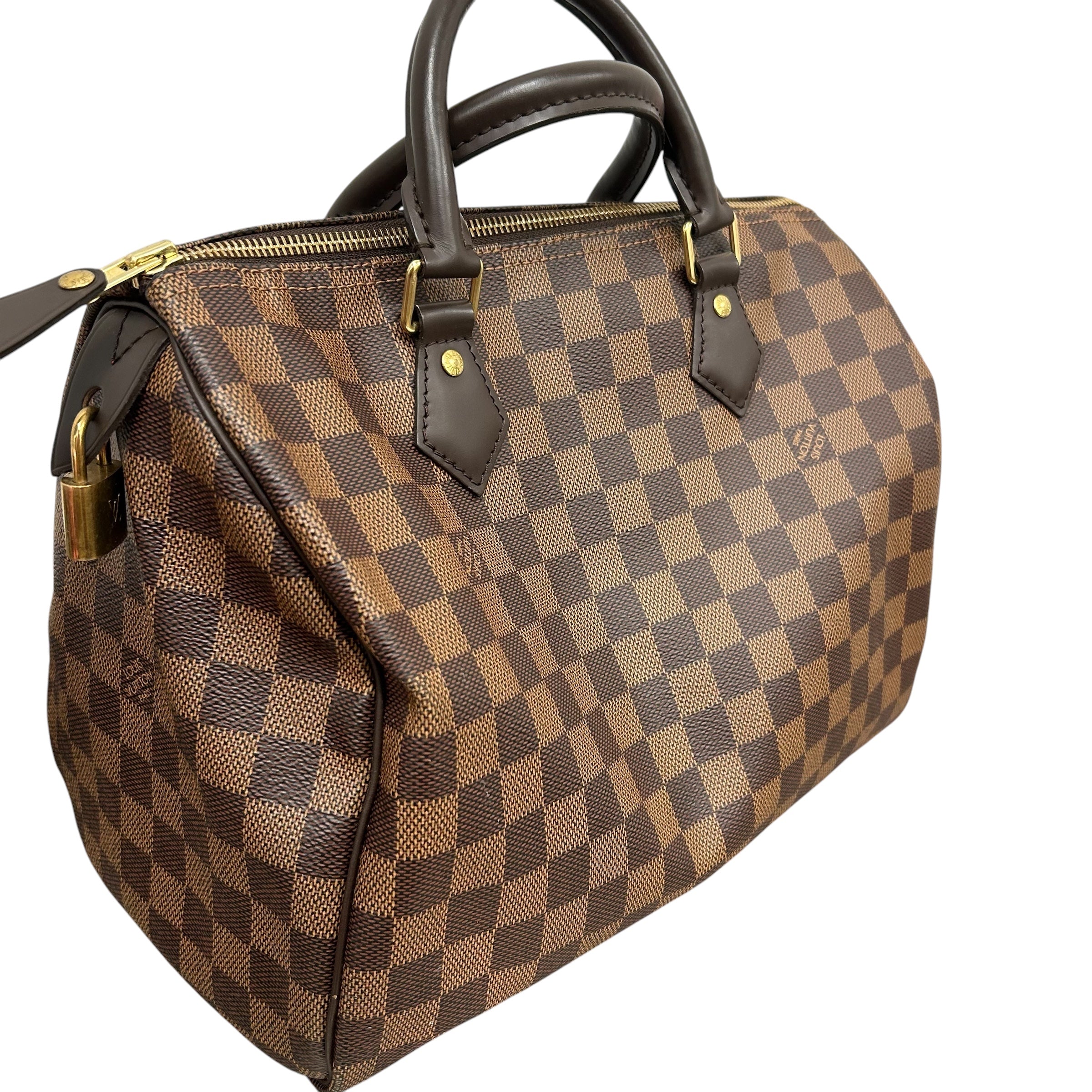 LOUIS VUITTON/Hand Bag/Monogram/Leather/BRW/Damier Speedy view 4