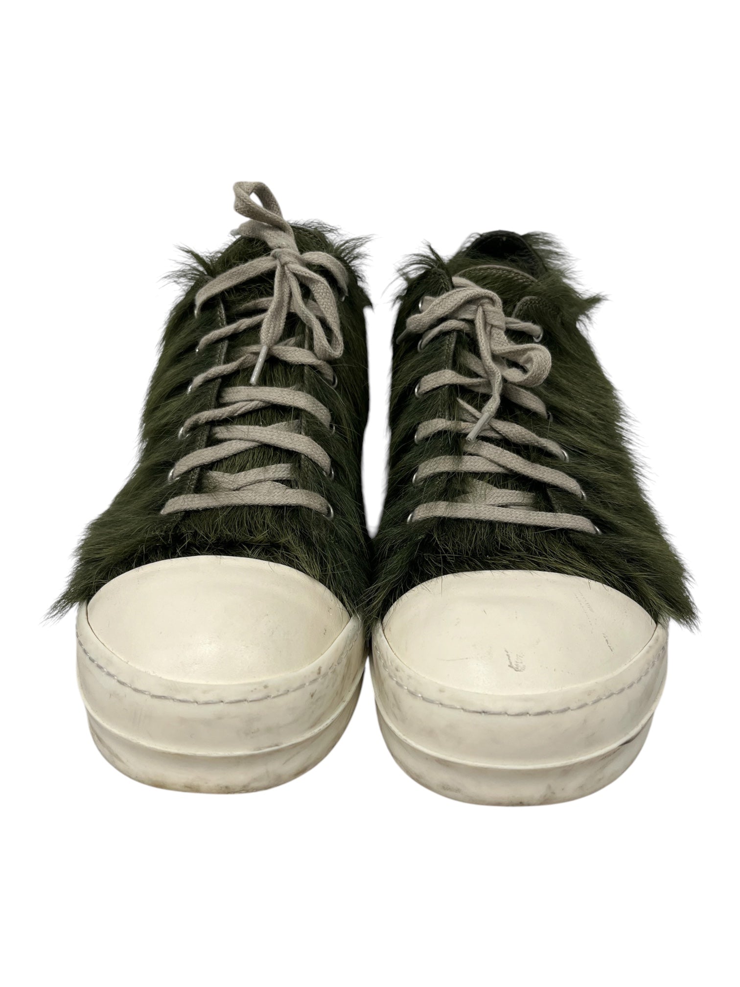 Rick Owens/Low-Sneakers/EU 44/Fur/GRN/PONY HAIR LOW RAMONES view 4
