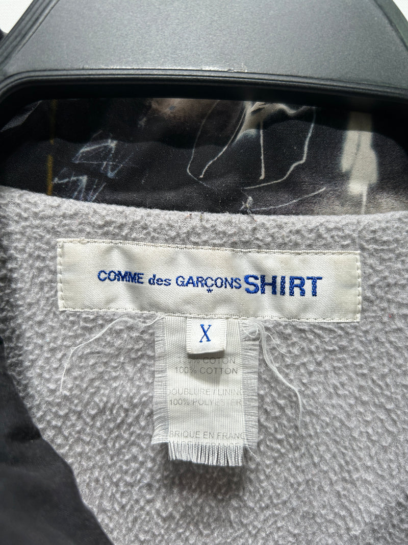 COMME des GARCONS SHIRT/FUTURA/Jacket/L/XL/Cotton/BLK/All Over Print/CDG X FUTURA COACH GRAFFITI