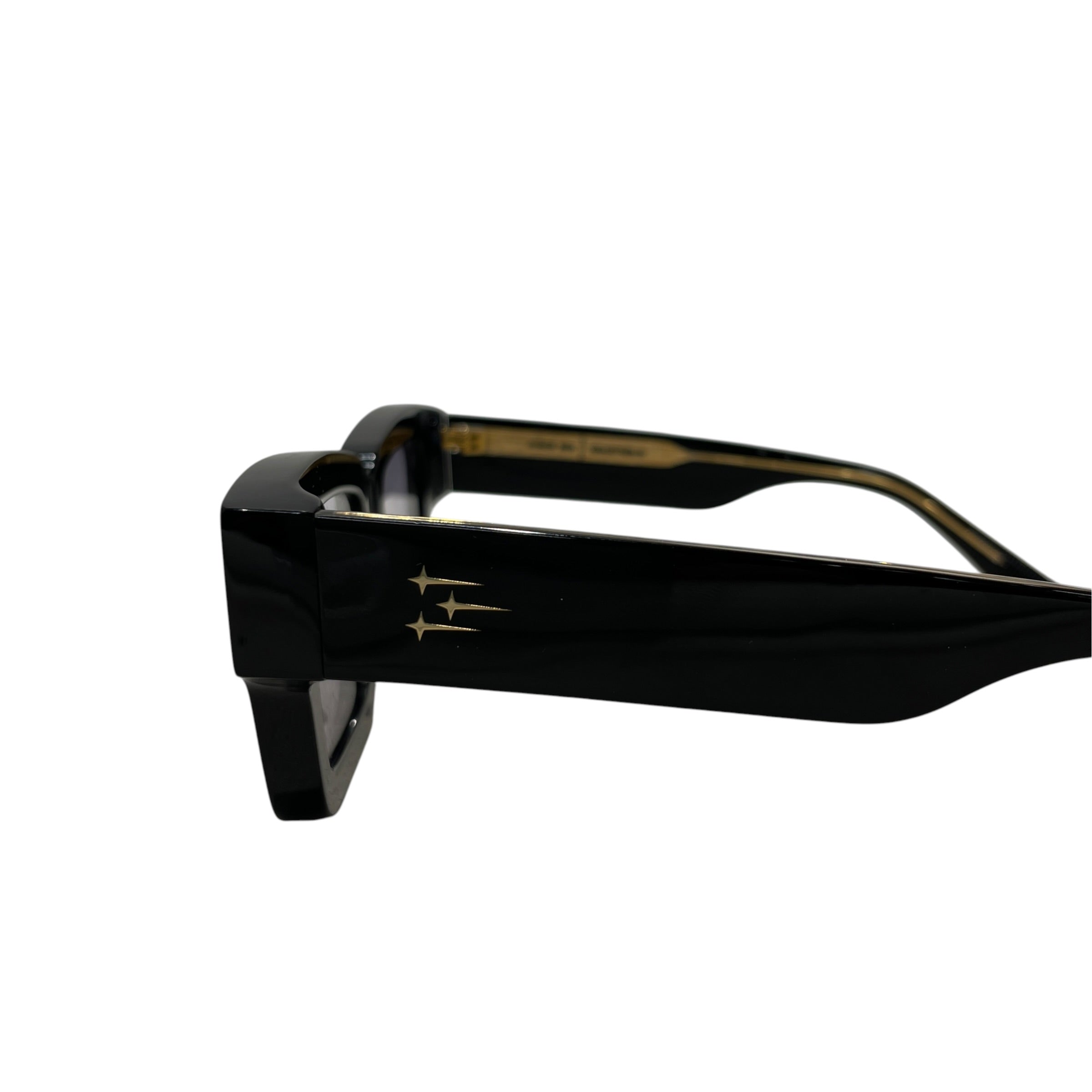 JAMES ORO/Sunglasses/Plastic/BLK/M's/BLK/GLD view 3