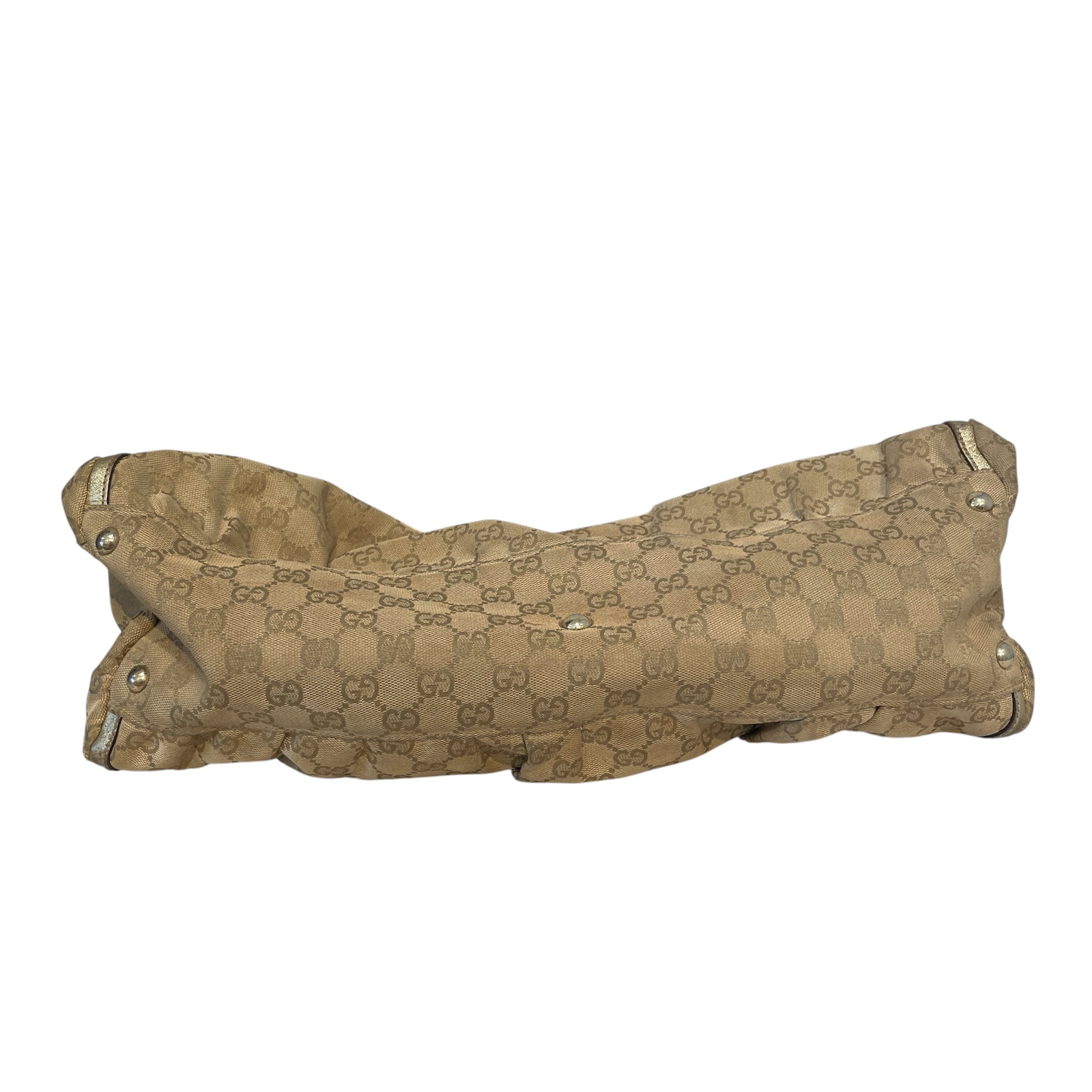 GUCCI/Hand Bag/Monogram/Cotton/GLD/GG Canvas Abbey view 3