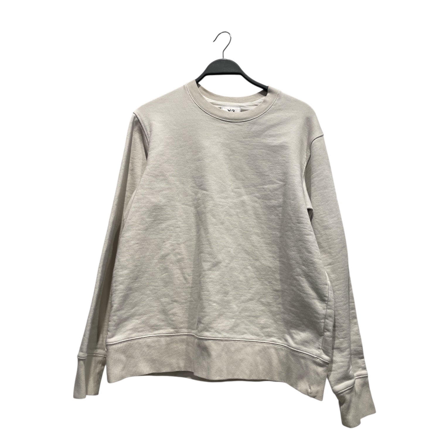 Y-3/Sweatshirt/XL/Cotton/WHT/Y-3 Big Logo White Crewneck view 1