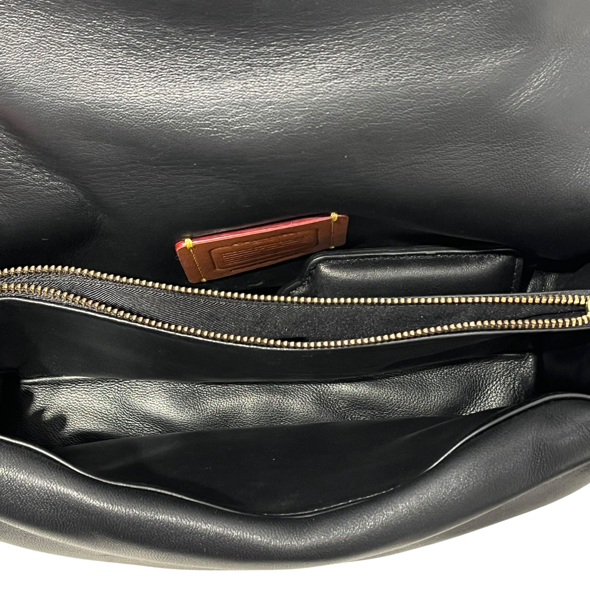 COACH/Hand Bag/Leather/BLK/BLACK PILLOW TABBY W/STRAP view 8