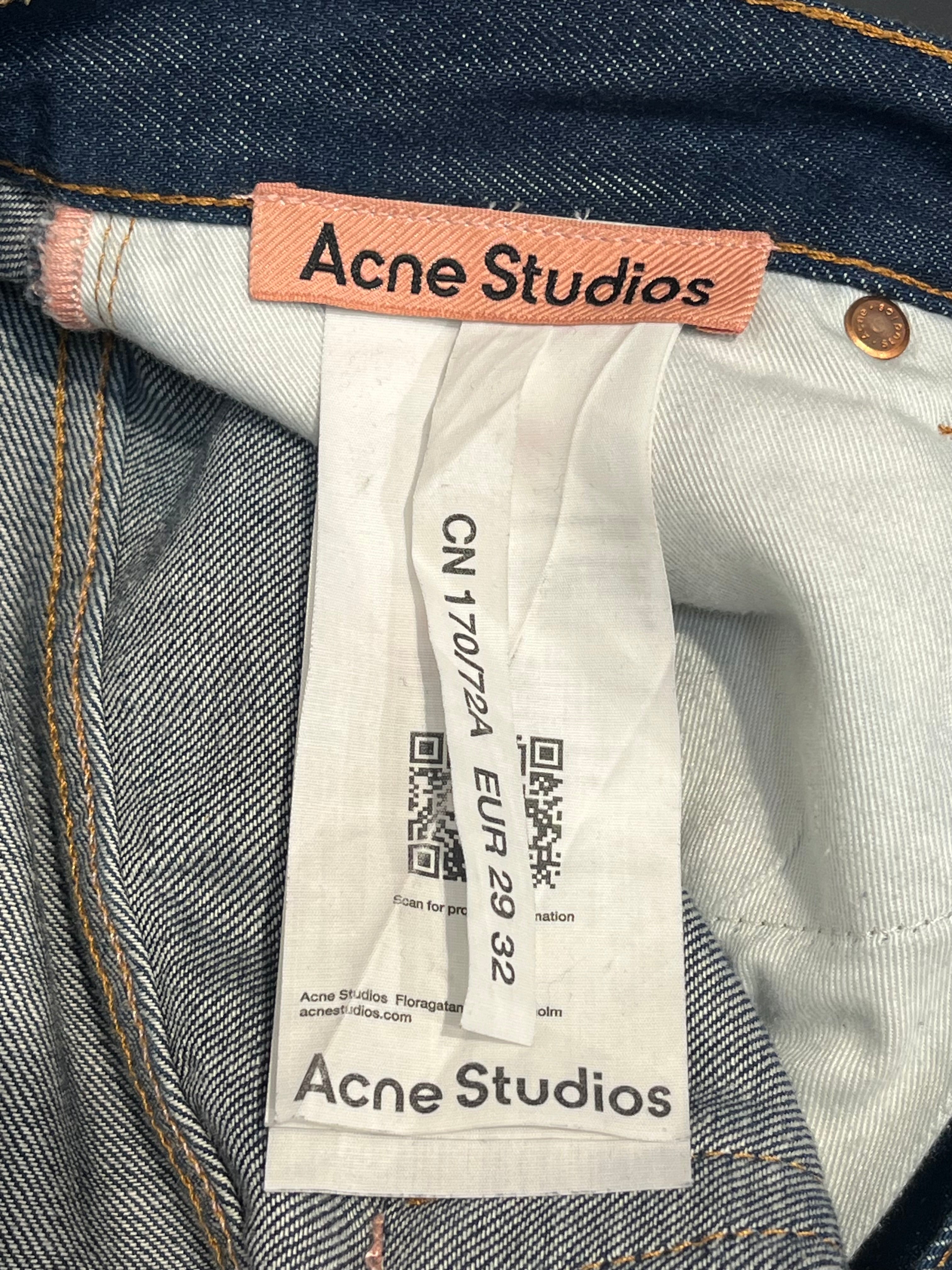 Acne Studios/Straight Pants/29/Cotton/BLU/2022 RINSEDINDOGO5POCKETDENIM view 3