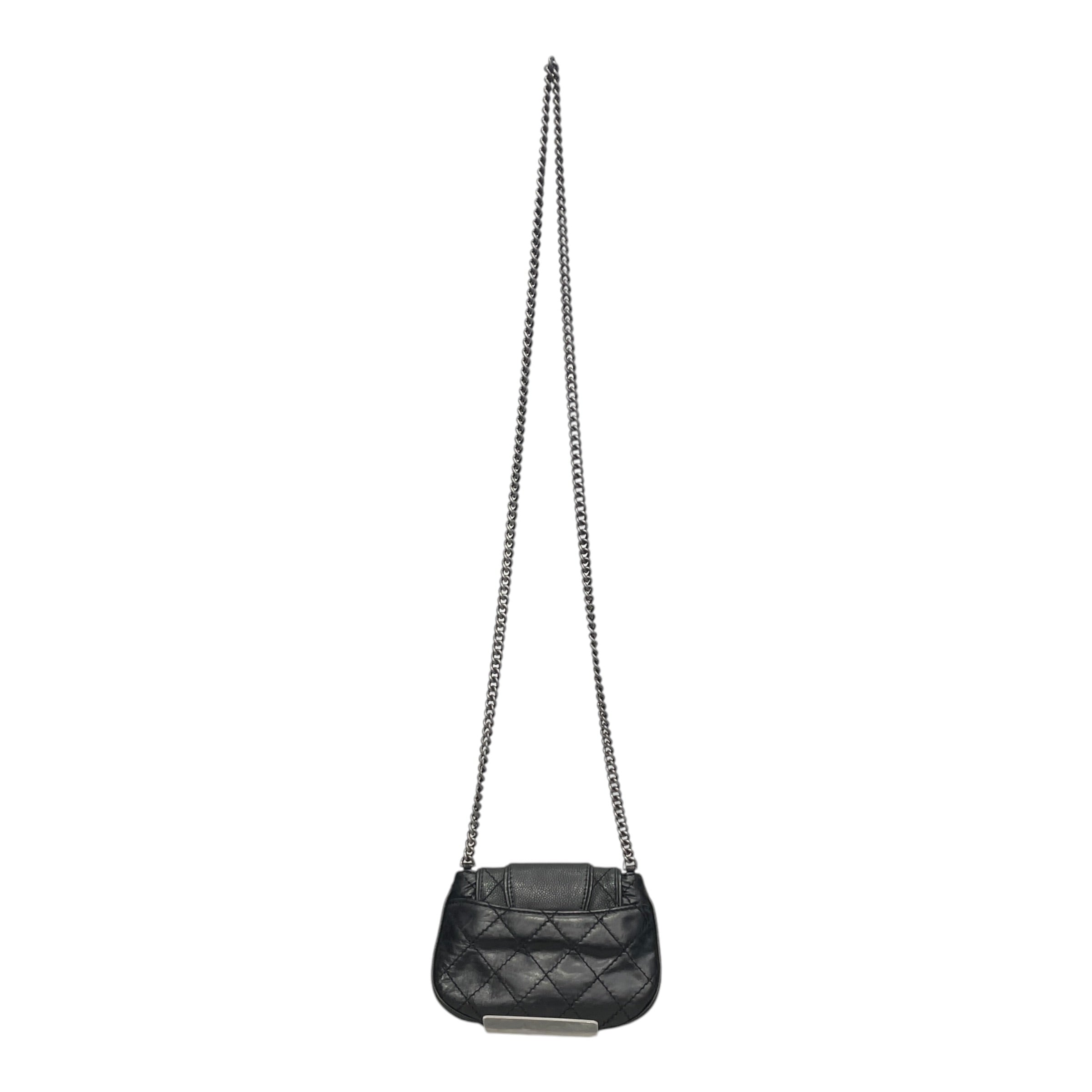 CHANEL/Cross Body Bag/Leather/BLK/MINI BUBBLE CROSSBODY BAG view 2
