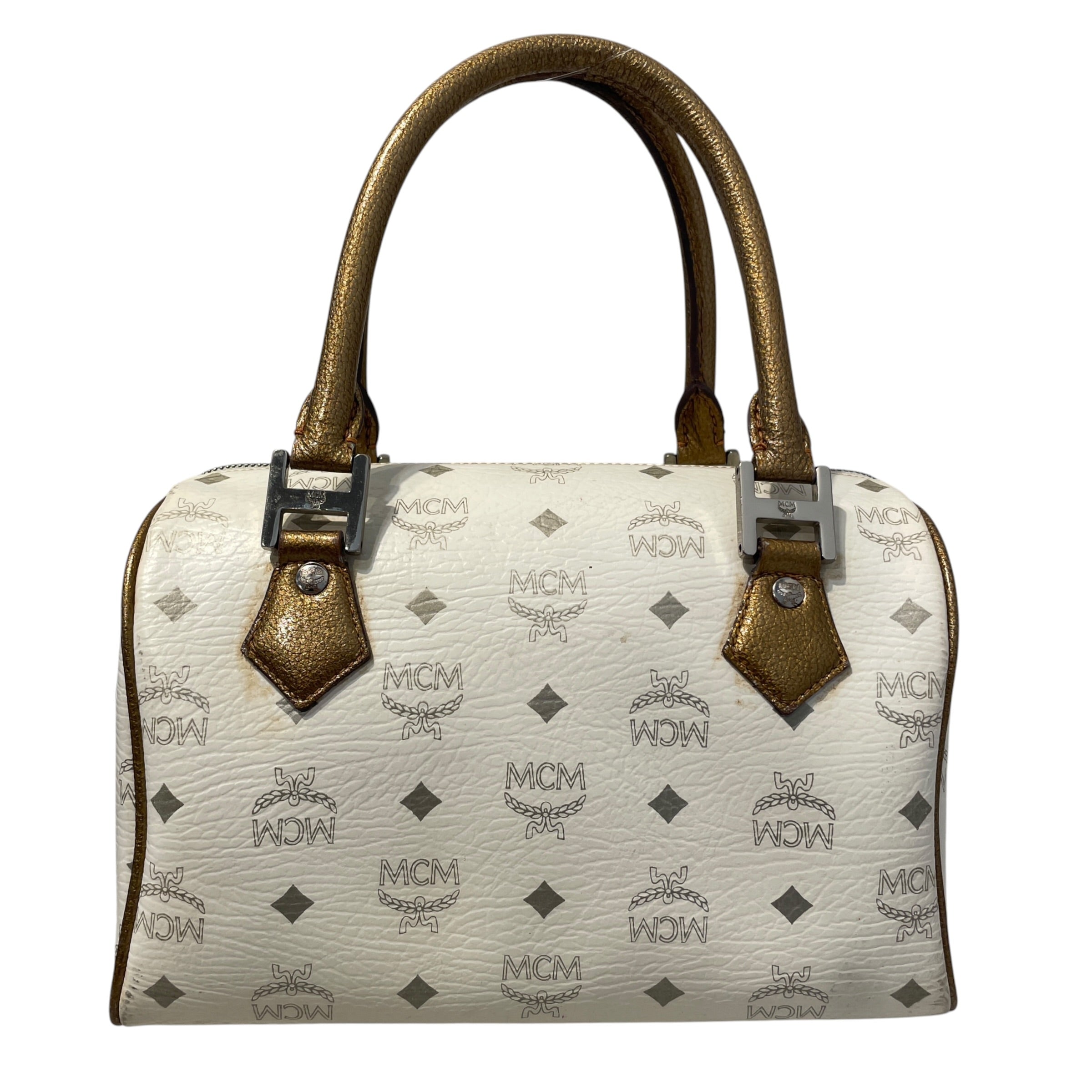 MCM/Tote Bag/Monogram/Leather/WHT/Monogram Luggage Bag view 2