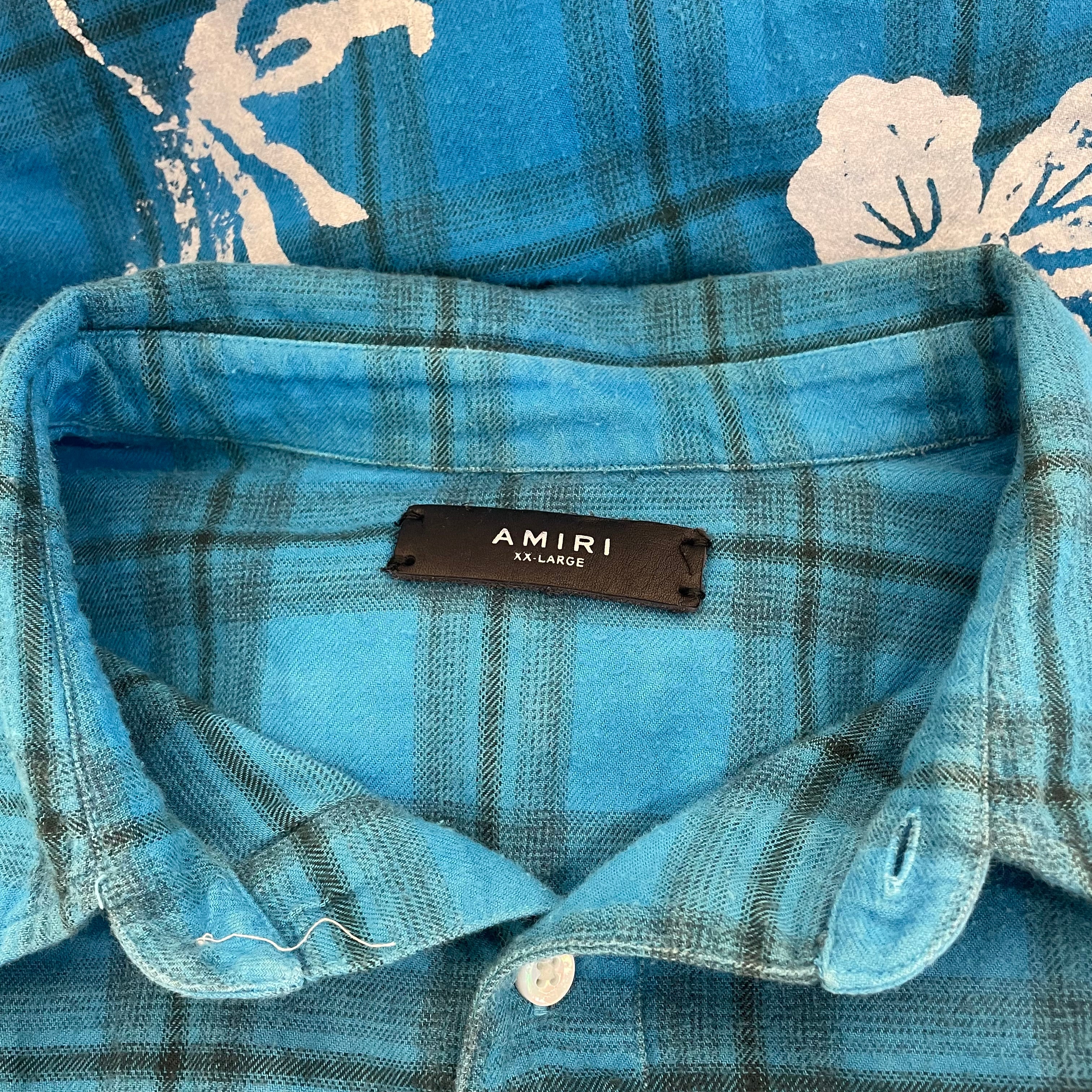 AMIRI/Flannel Shirt/XXL/Cotton/BLU/Plaid/RN 150712 view 3