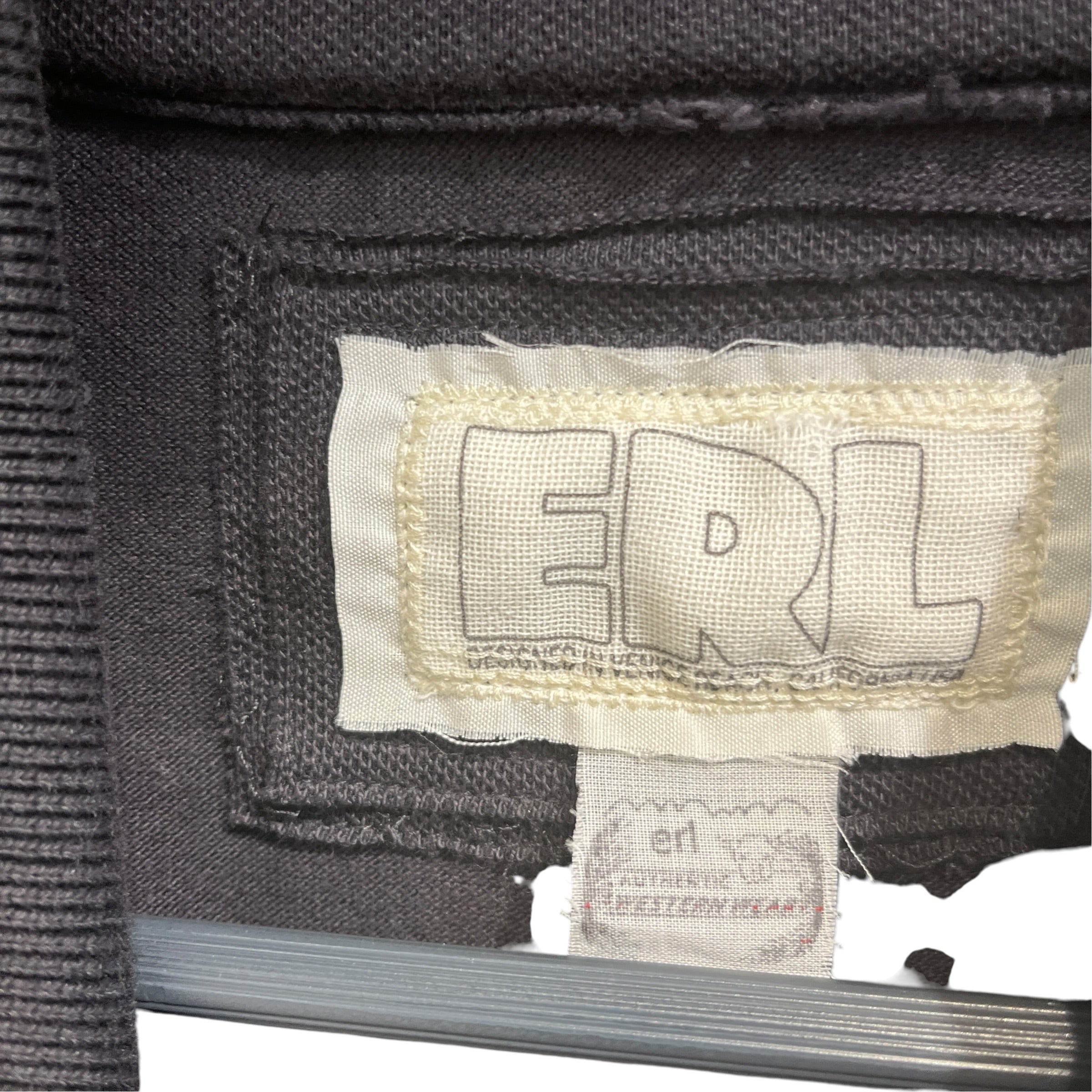 ERL/Polo Shirt/L/Cotton/BLK/Striped LS Attatched view 3