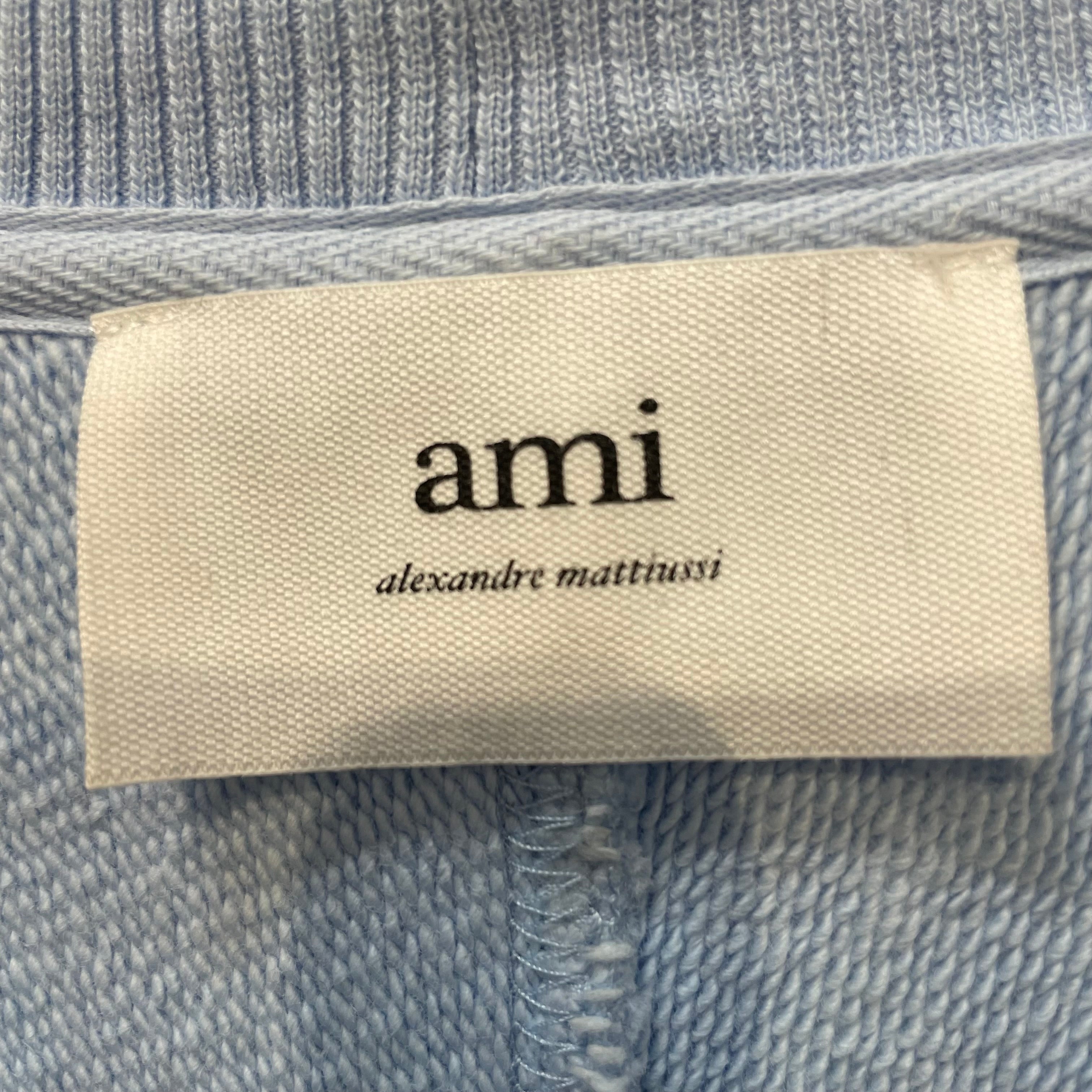 ami alexandre mattiussi/Sweatshirt/M/Cotton/BLU/De Coeur Tonal Boxy view 3
