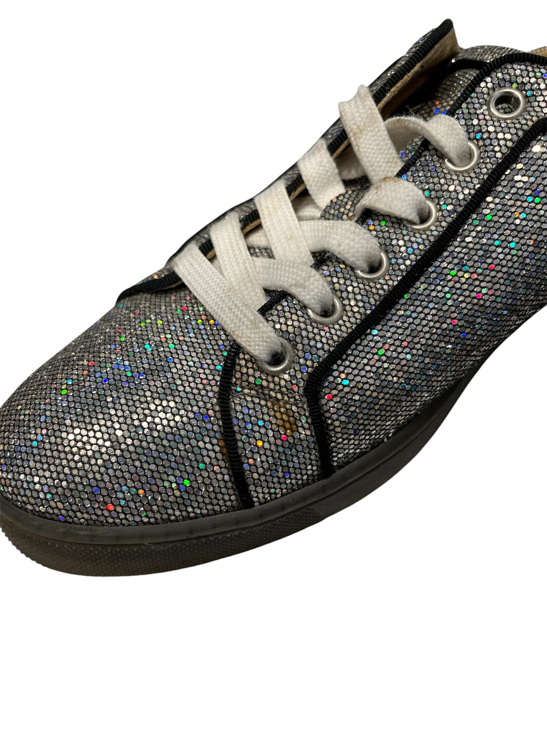Christian Louboutin/Low-Sneakers/US 9/Cotton/SLV/ view 6