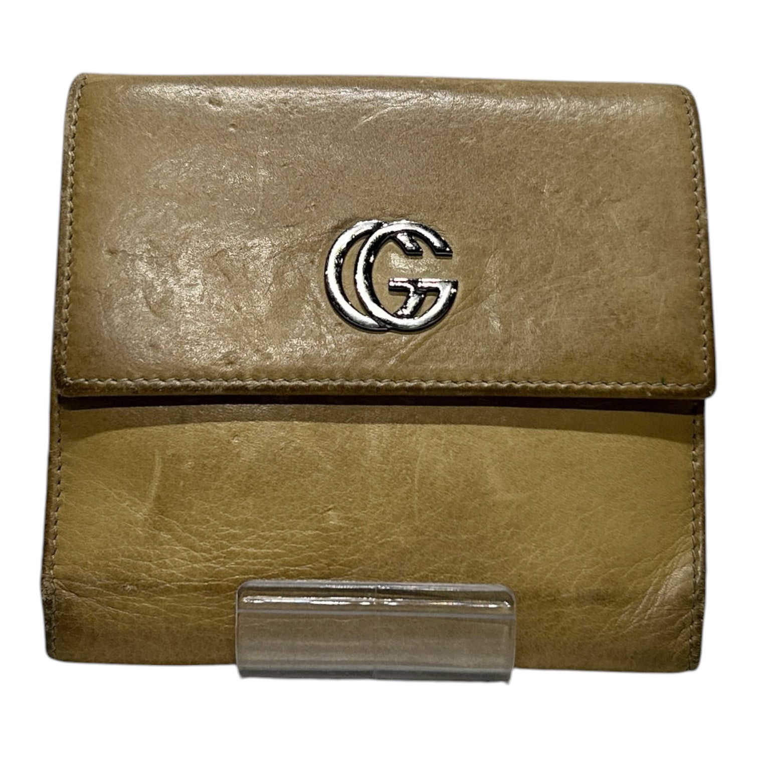 GUCCI/Bifold Wallet/Leather/KHK/J6TGMB9 view 1