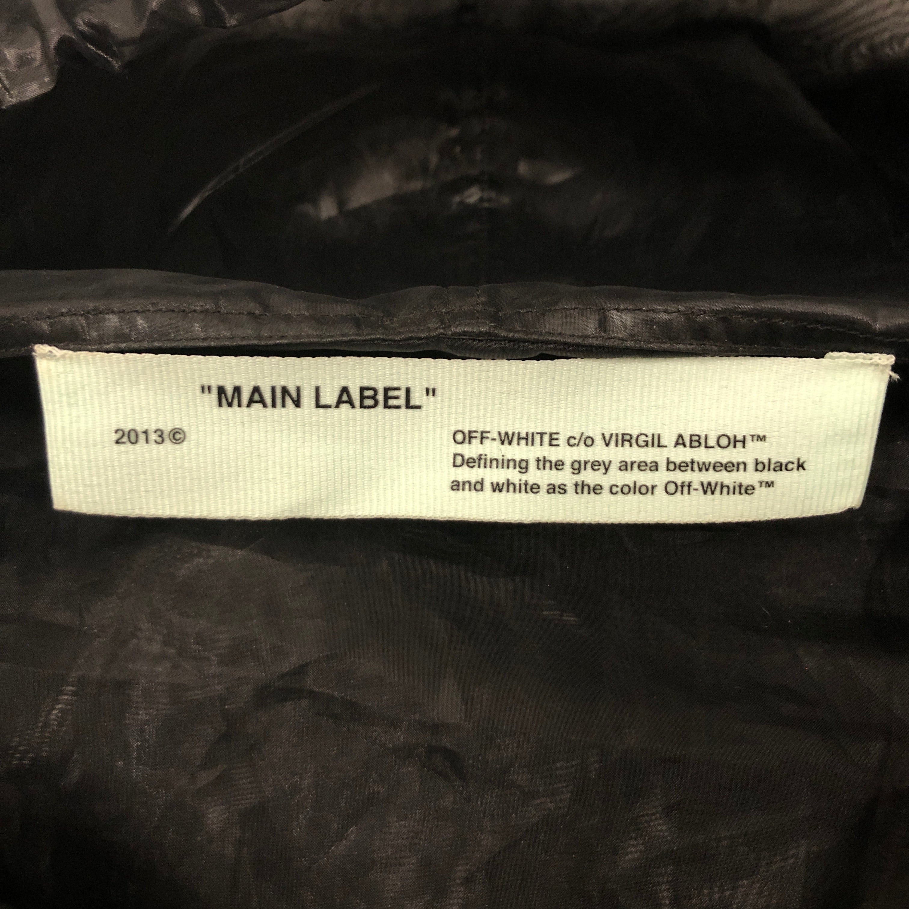 OFF-WHITE/Hoodie/44/Polyester/BLK/Sheer Blk Hoodie view 3
