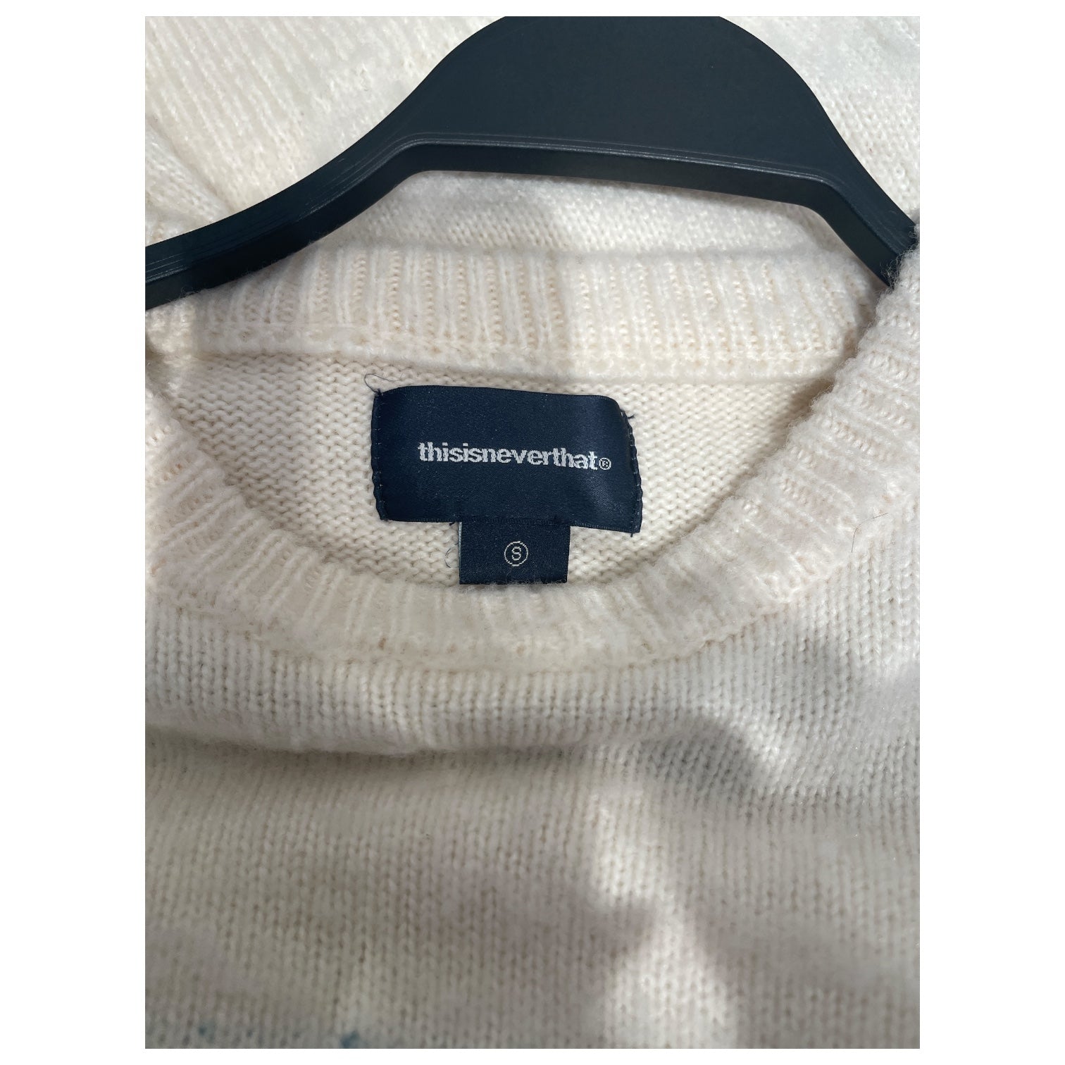 thisisneverthat/Sweater/S/Cotton/CRM/BLUE EMBLEM view 3