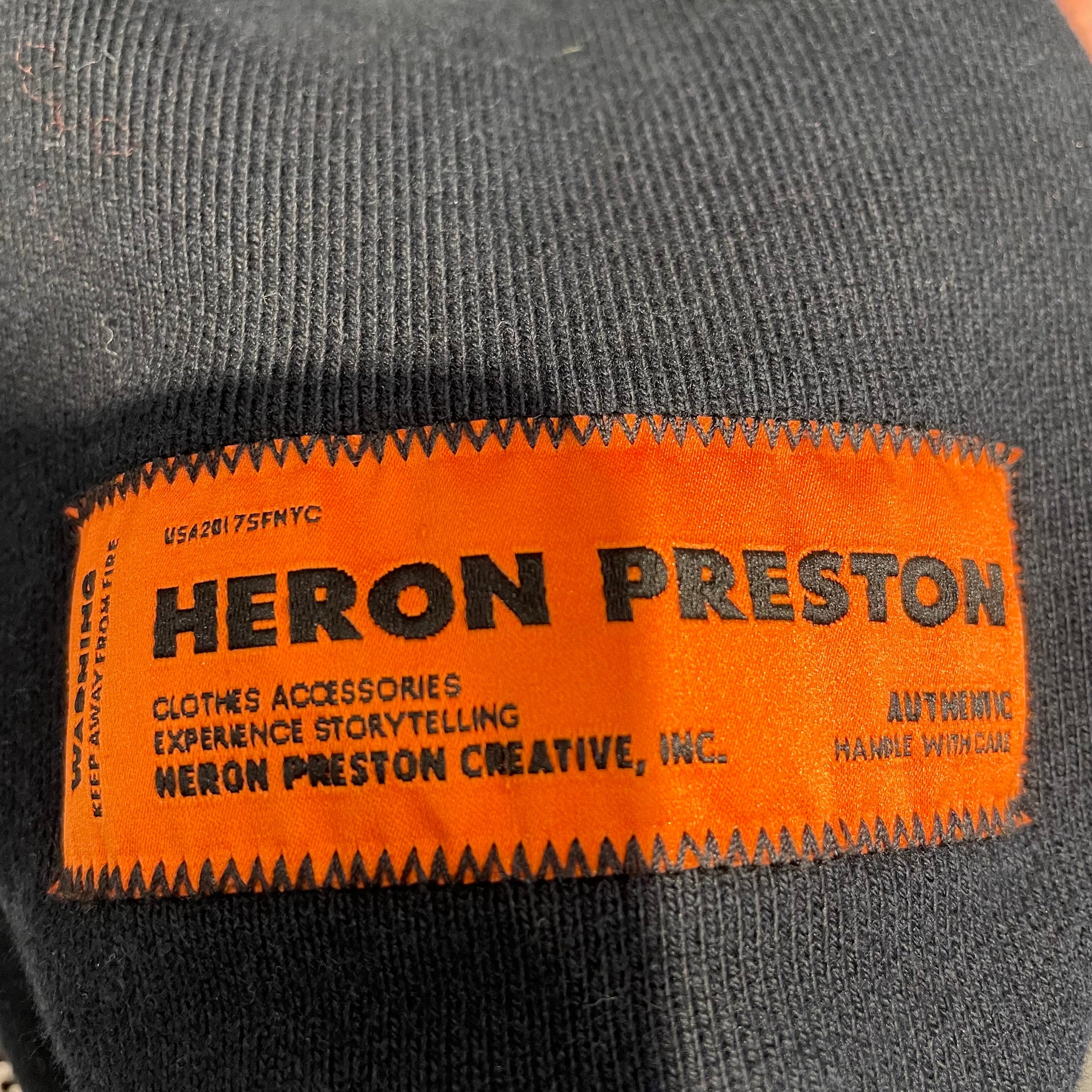 HERON PRESTON/Hoodie/L/Graphic/Cotton/BLK/ view 3