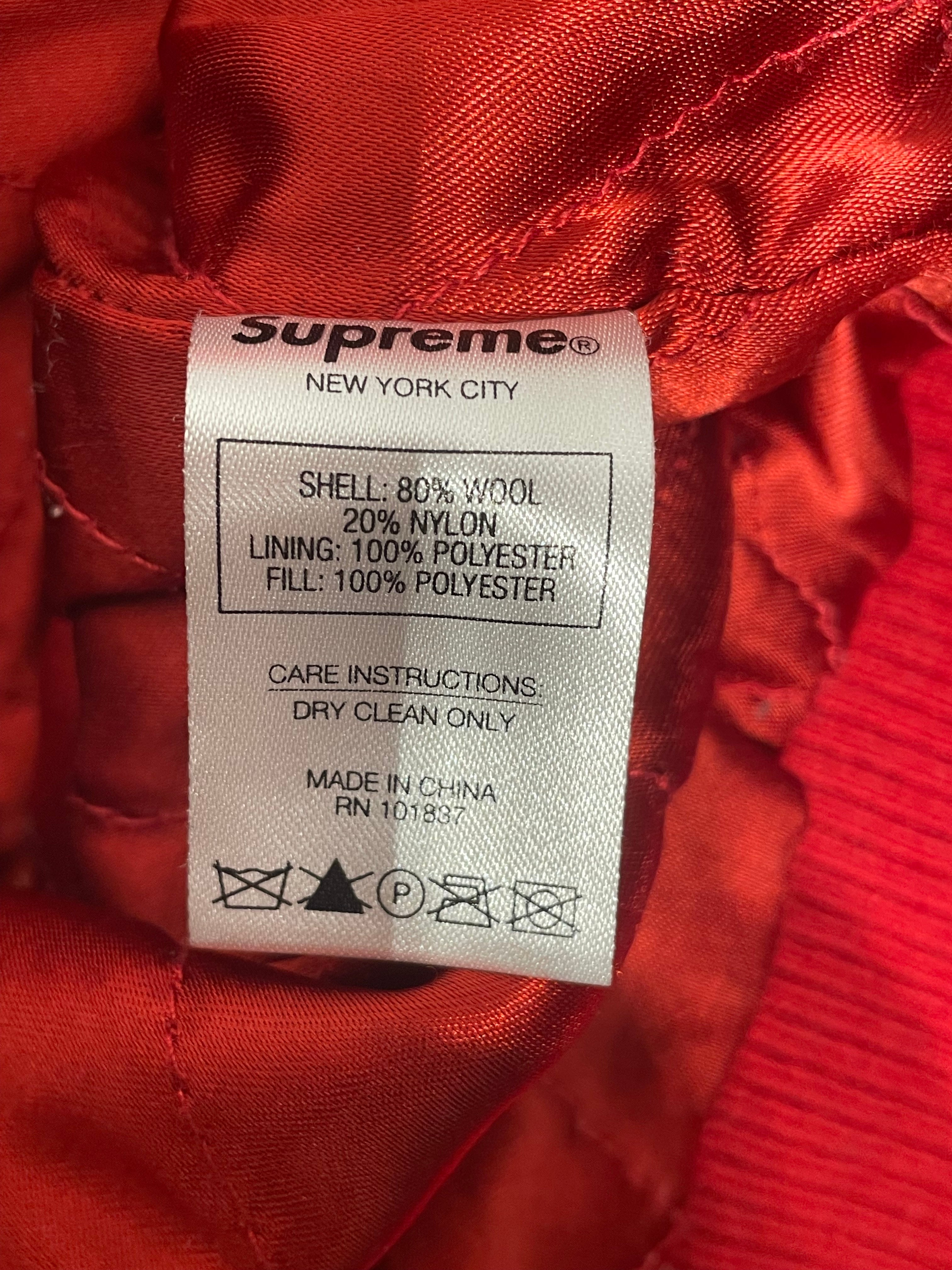 Supreme/Jacket/XL/Wool/RED/Graphic/GEOMETRIC BACK LOGO view 4