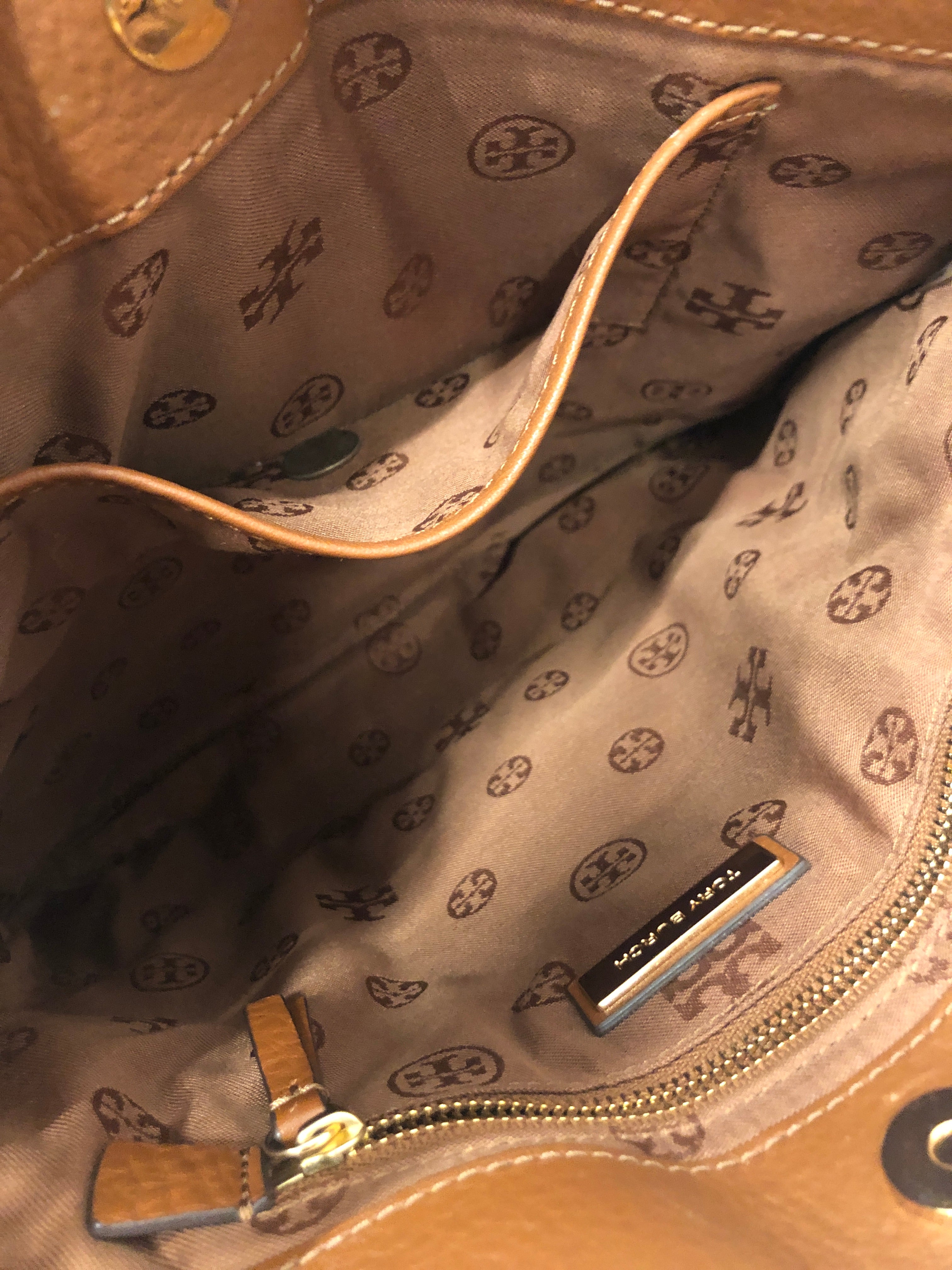 TORY BURCH/Hand Bag/Leather/CML/sliding chain view 4