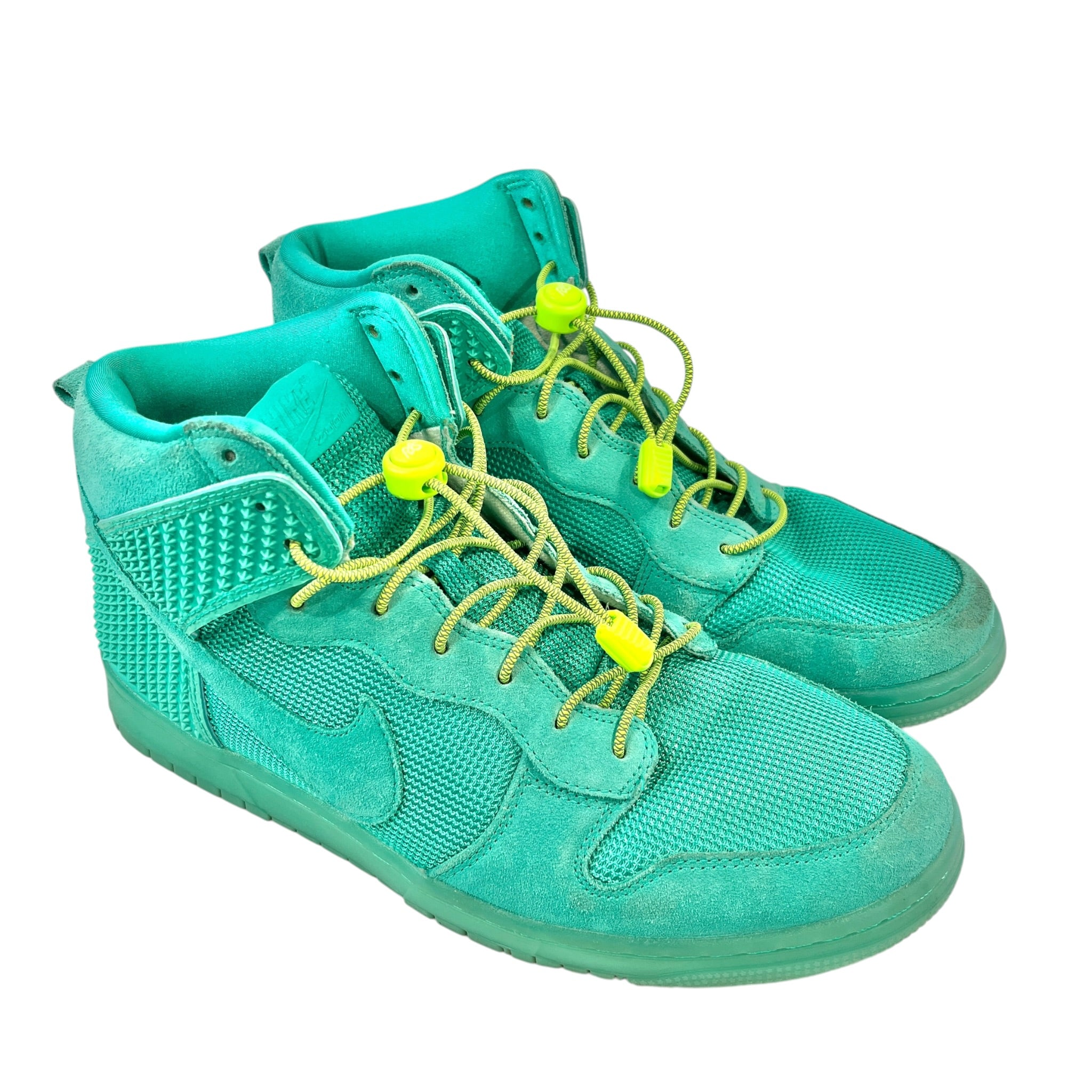 NIKE/Hi-Sneakers/US 11/Nylon/BLU/DUNK HIGH GLOW view 1